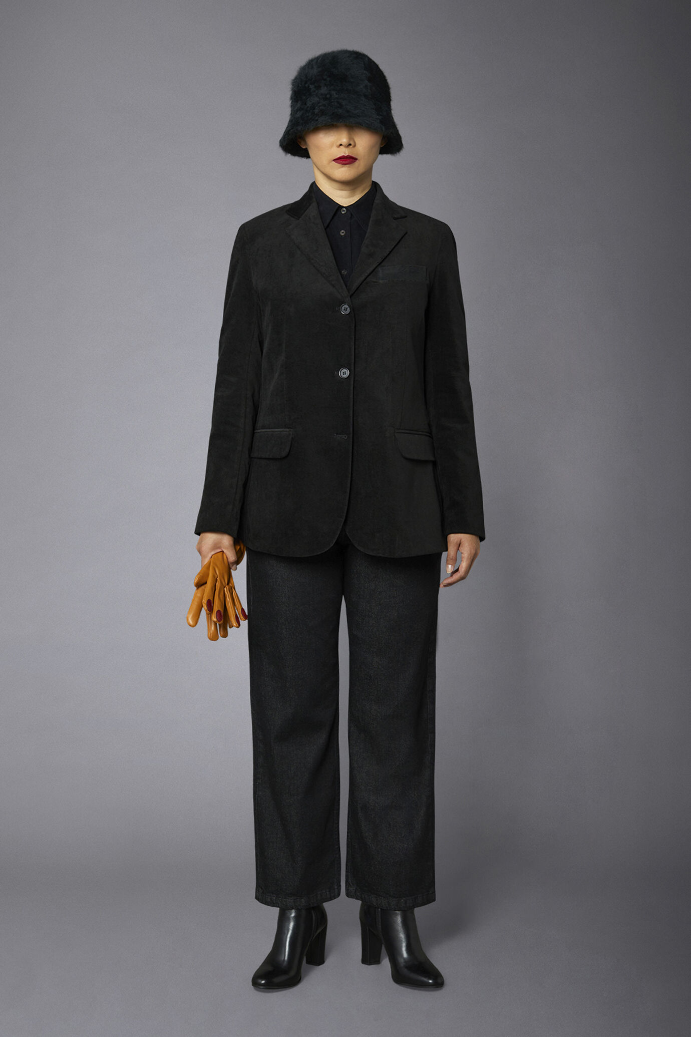 Giacca donna monopetto in cotone image number 0