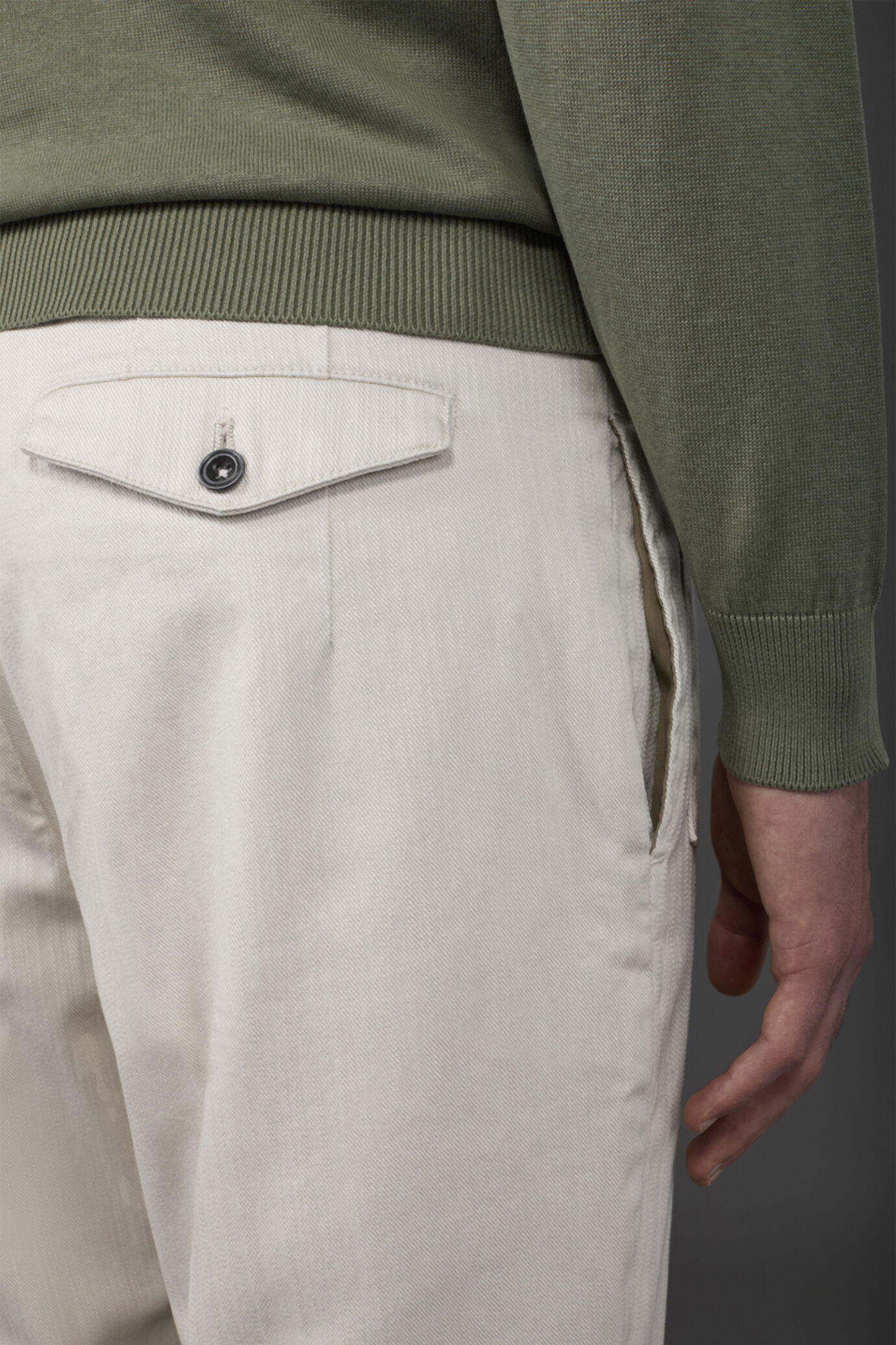 Pantalone uomo work in tela diagonale regular fit image number 3