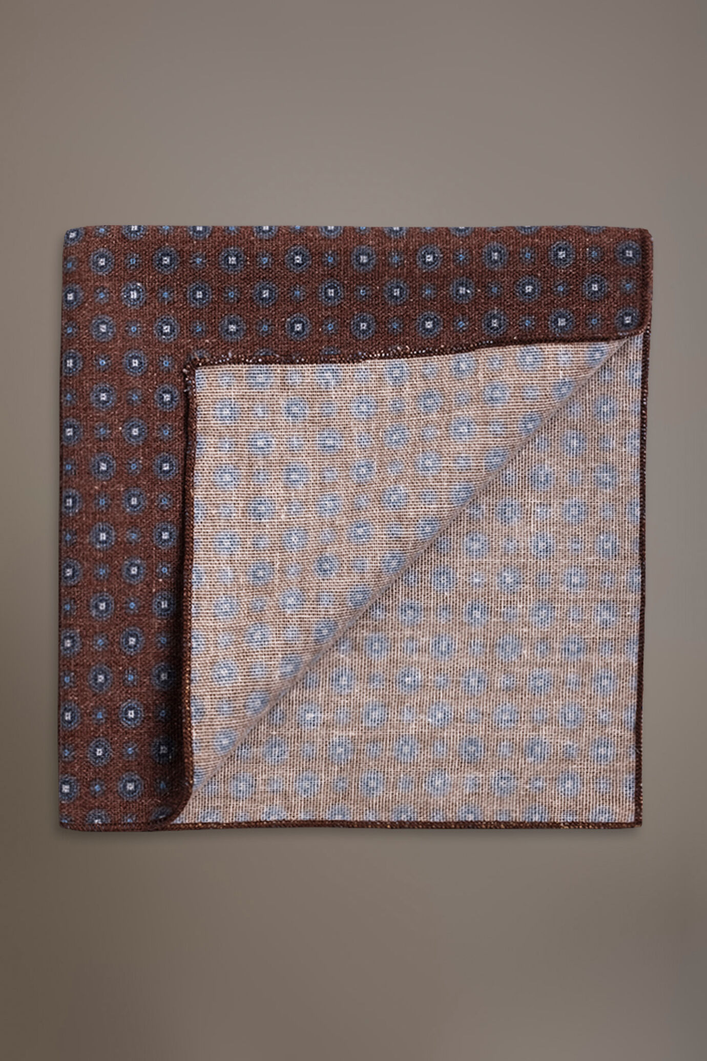 Linen blend pochette fancy design