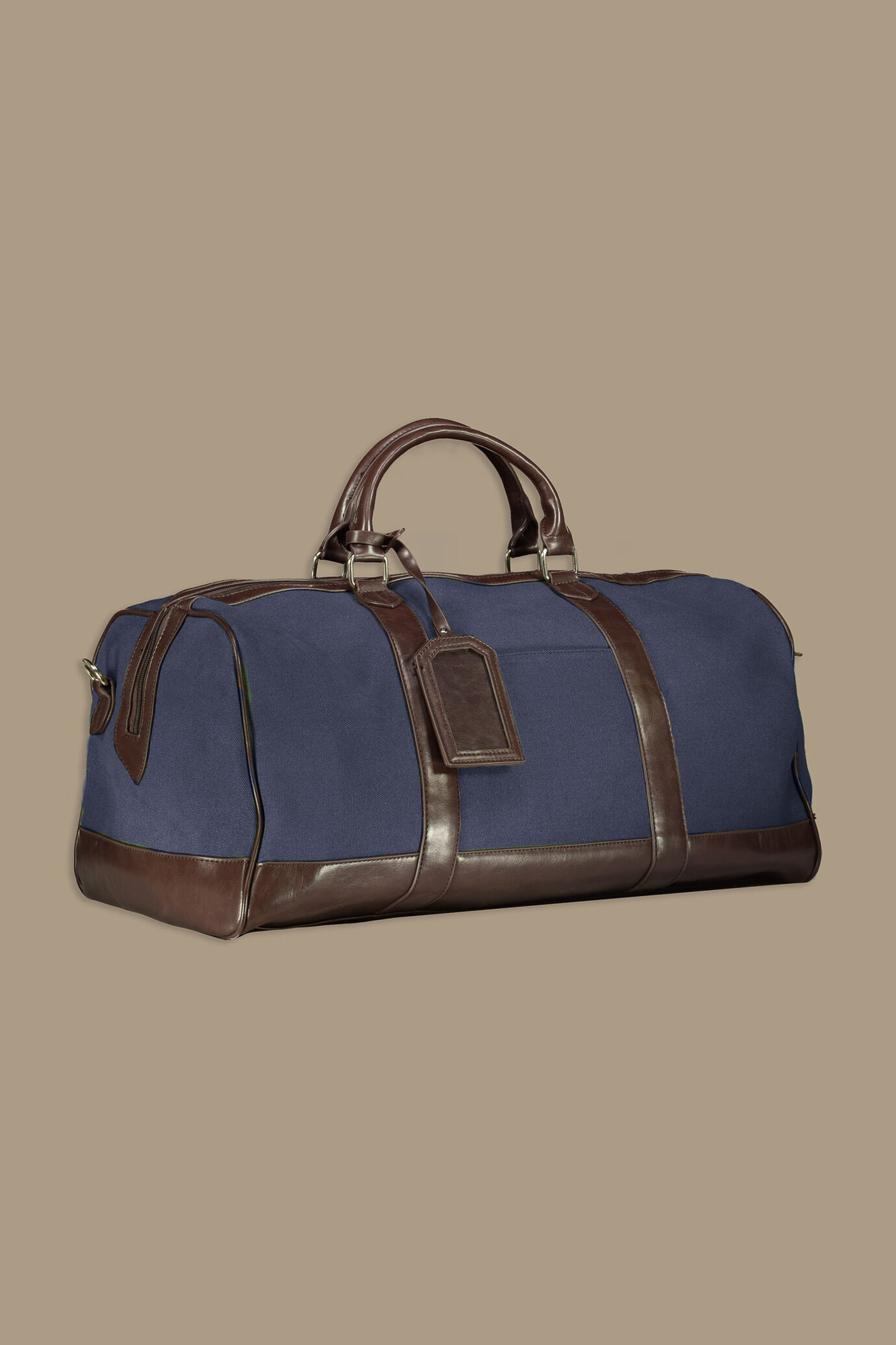 Borsa da viaggio 30 litri cotone e ecopelle image number 1