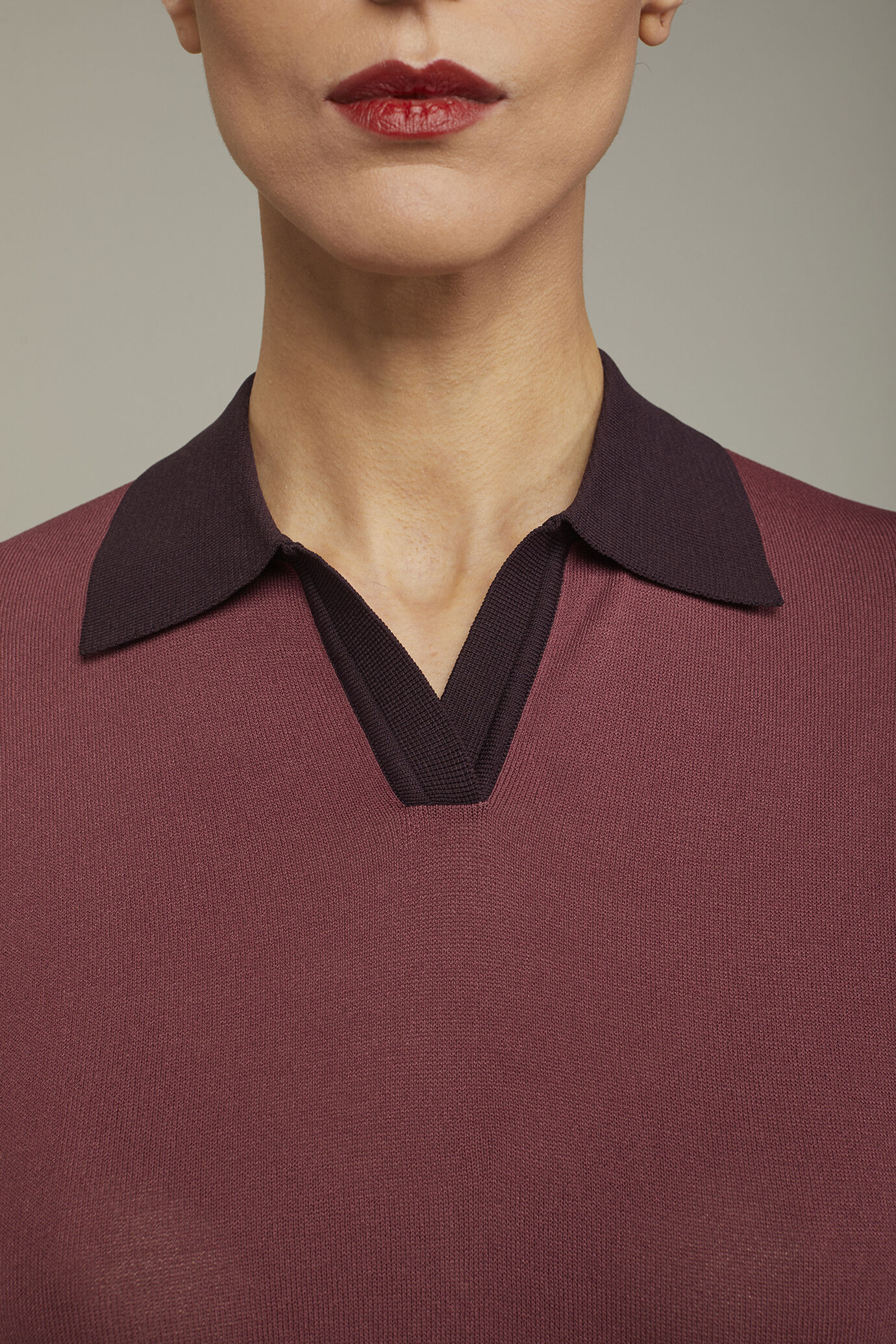 Damen-Poloshirt mit 3/4-Ärmeln in normaler Passform image number 3