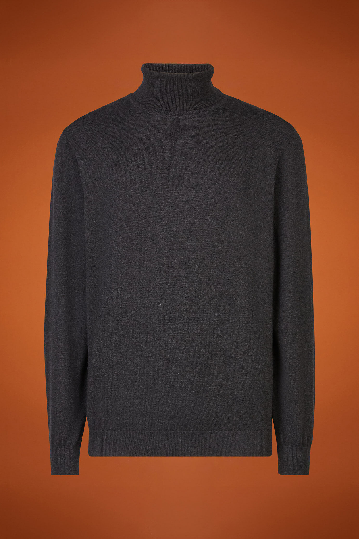 Maglia uomo collo alto lana e cotone regular fit image number 4