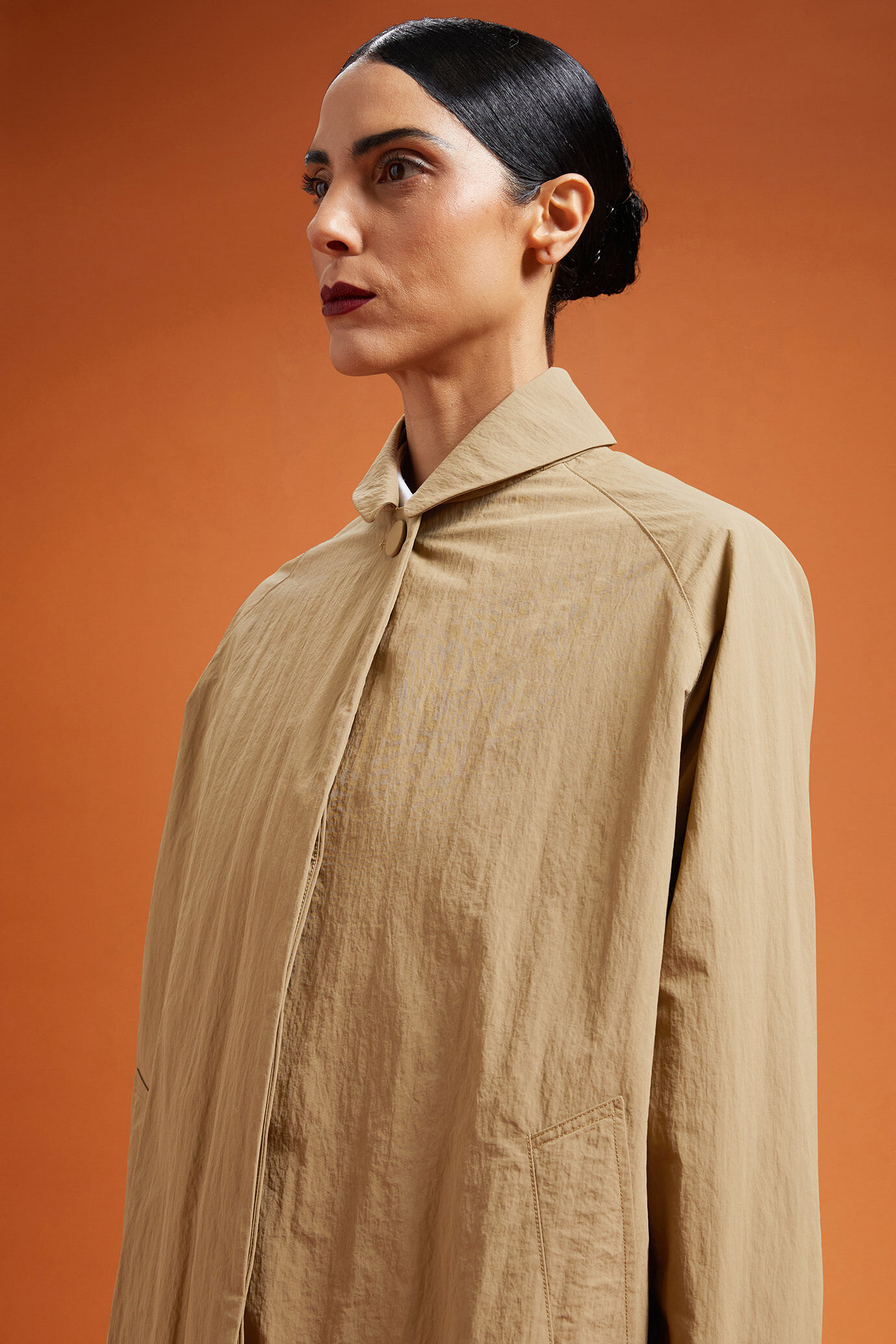 Women's regular fit waterproof duster coat image number 4