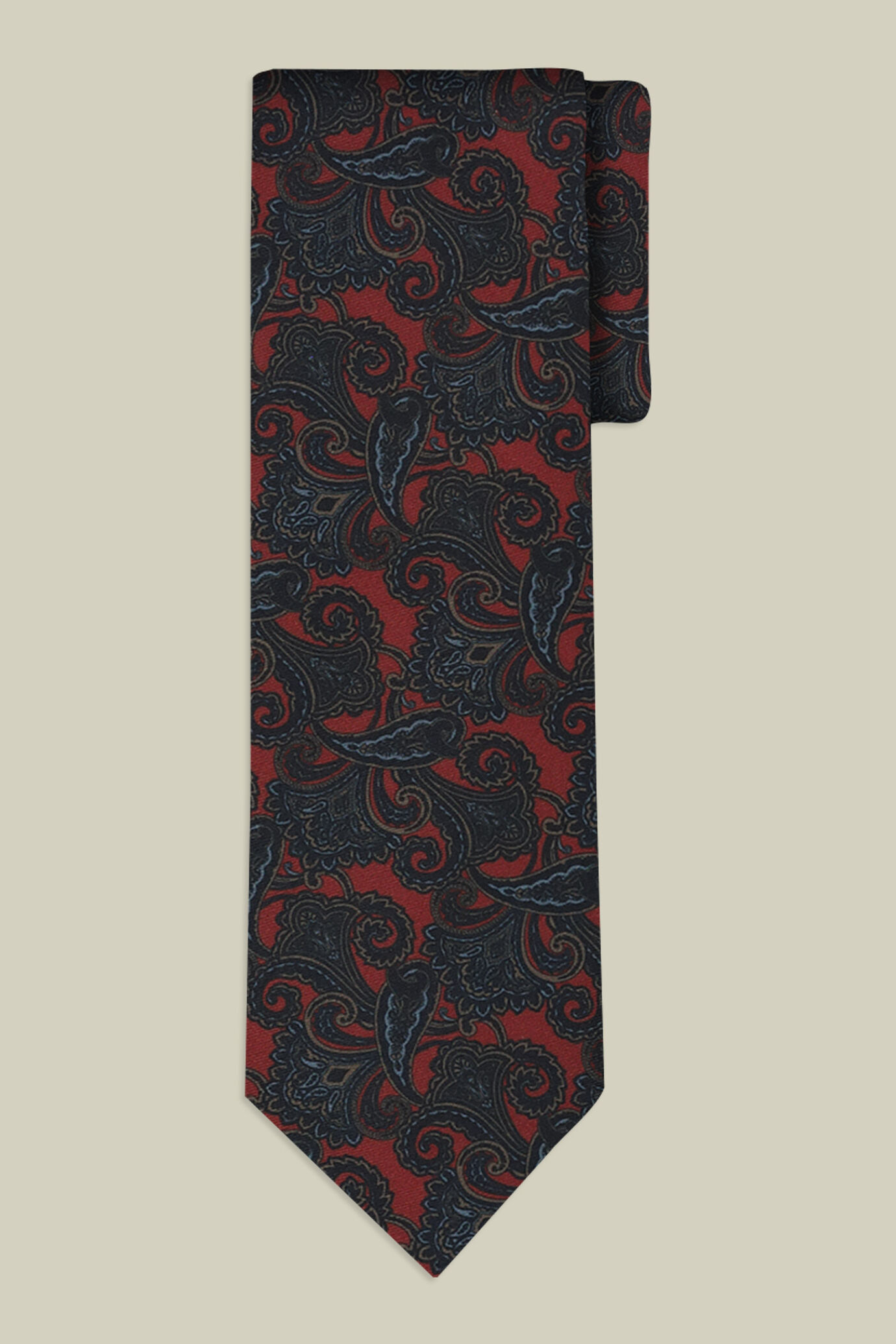 Cravatta uomo con fantasia paisley image number 1