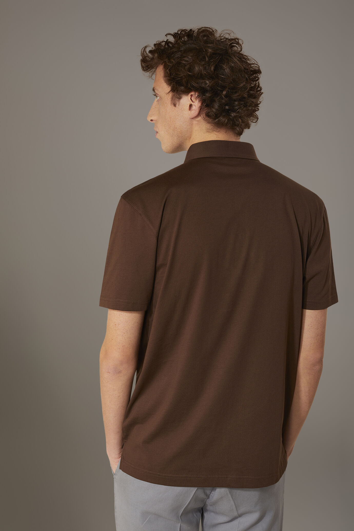 Kurzarm-Poloshirt aus 100 % Supima-Baumwolle image number 2