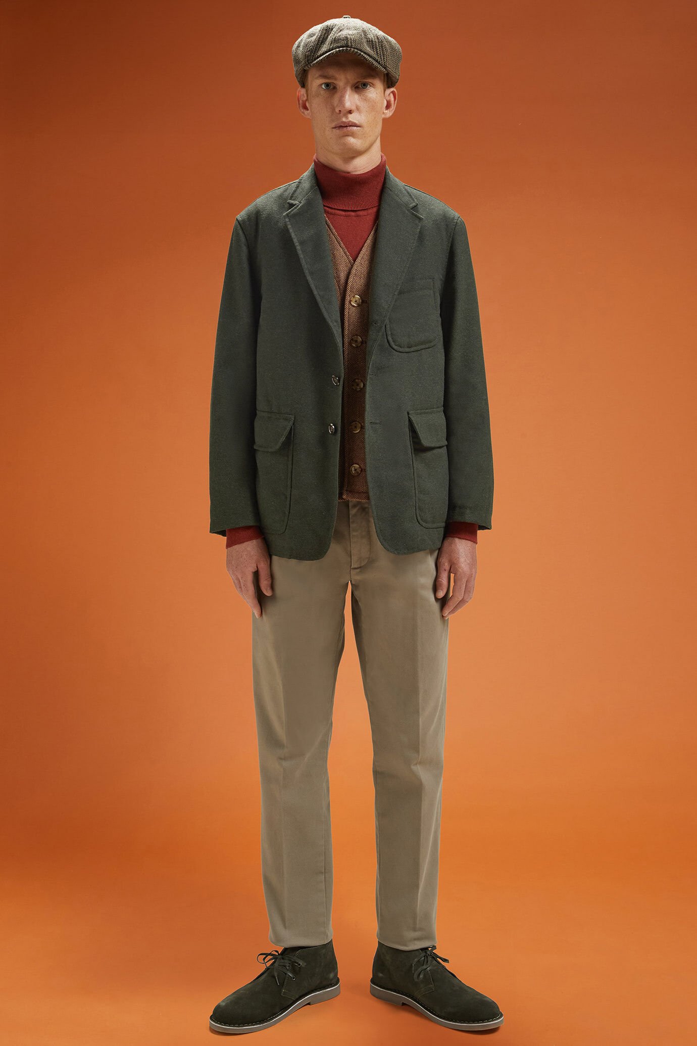 Men's regular fit sports jacket in wool blend tweed image number 2