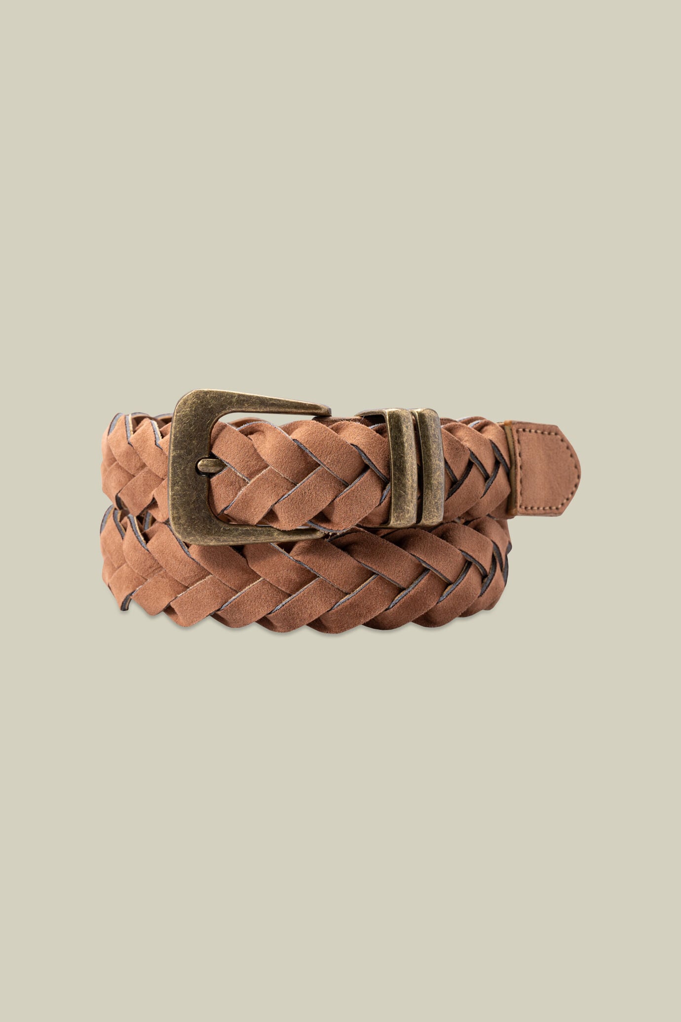 Cintura uomo intrecciata taglio vivo image number 1