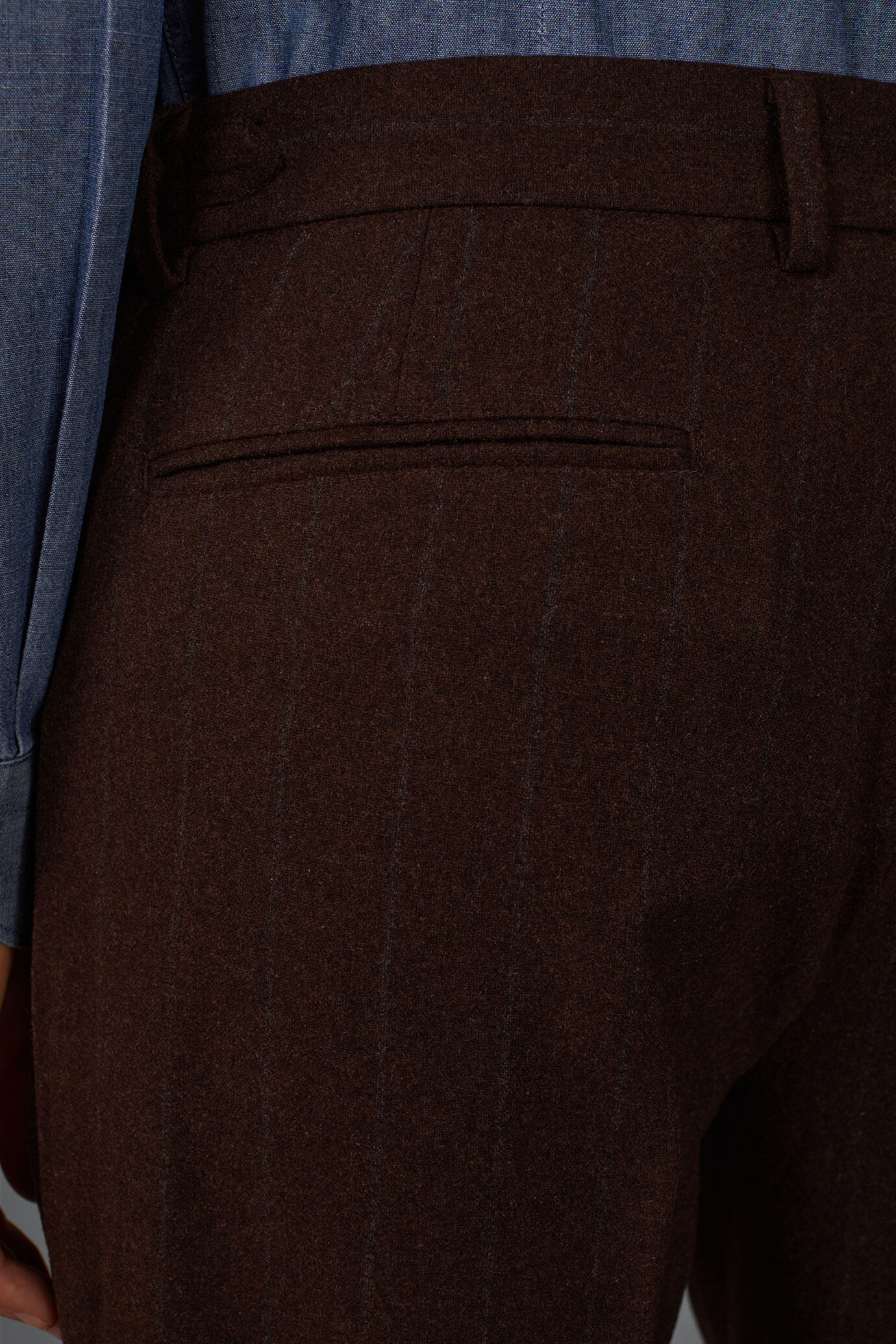 Klassische Nadelstreifenhose aus Wollmischung in Regular-Fit image number 3