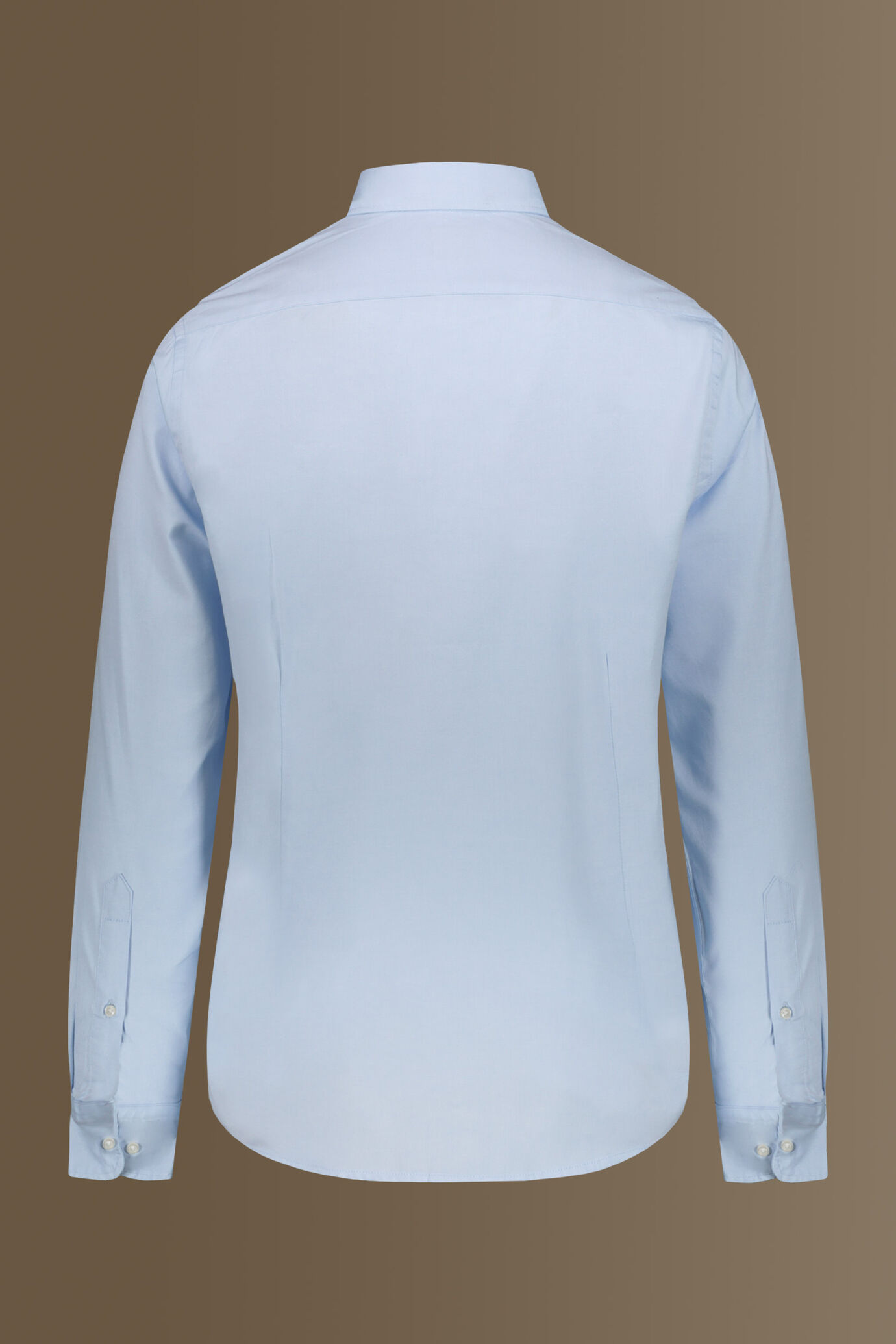 Camicia classica lavata uomo collo francese pin point image number 4