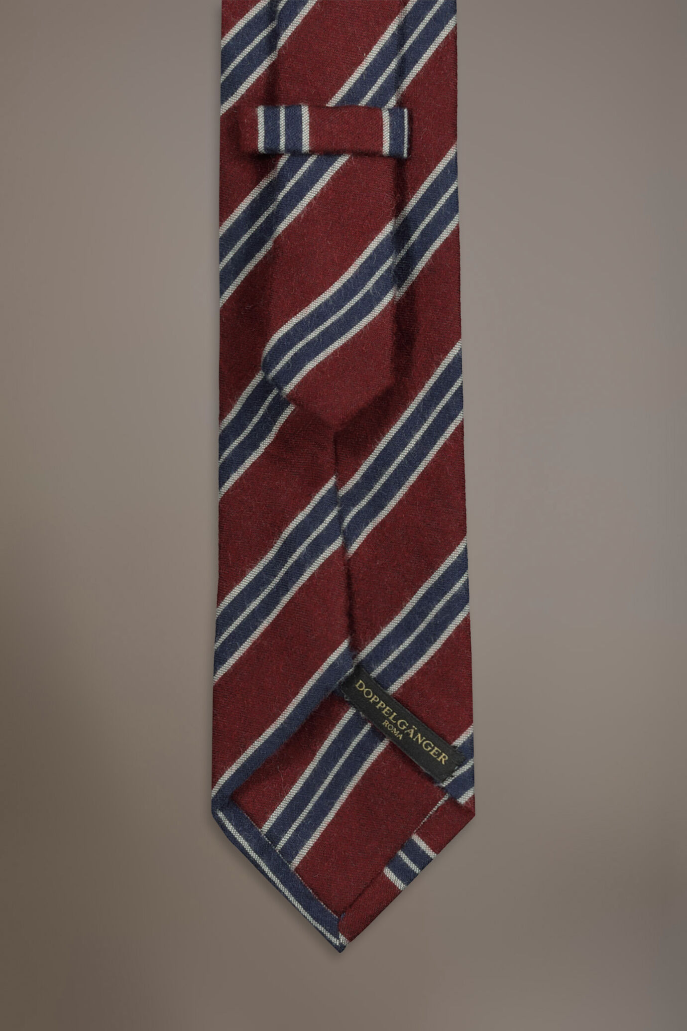 Regimental Brushed effect wool blend tie image number 1