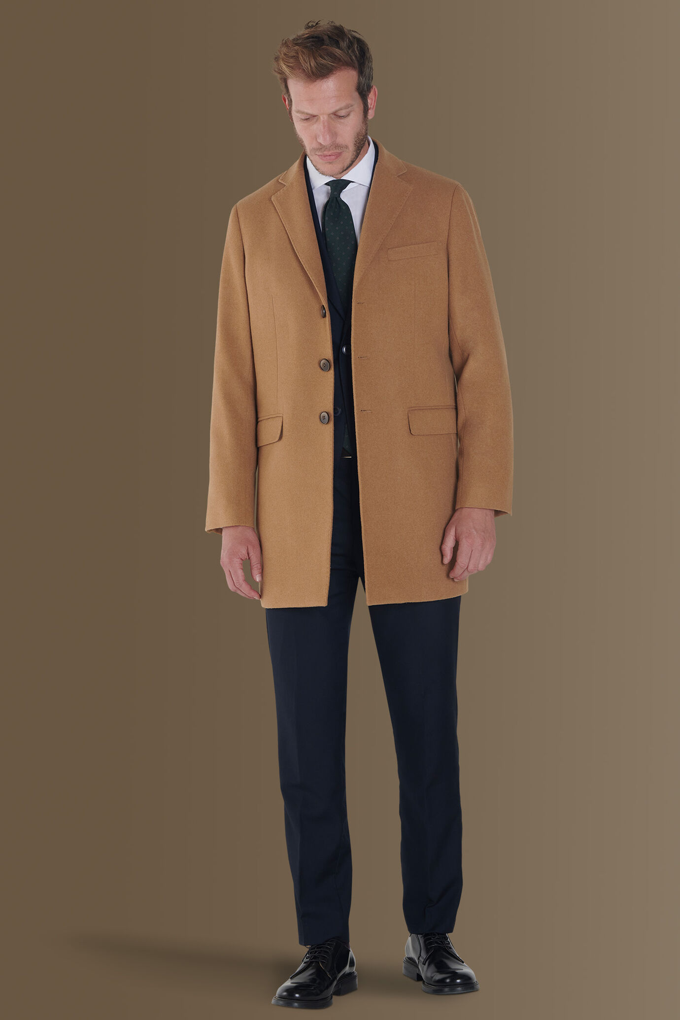 Wool blend classic coat