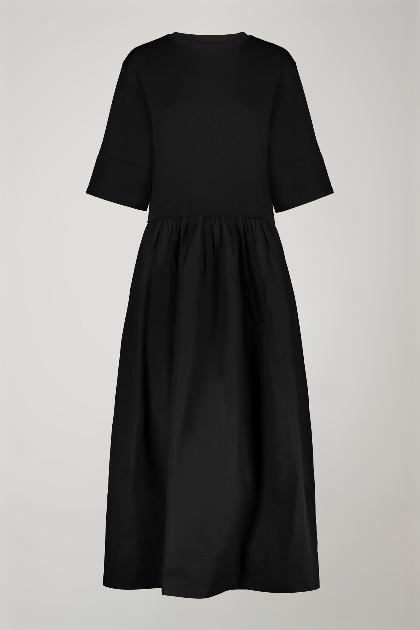 Abito midi donna 100% cotone in jersey regular fit image number 4