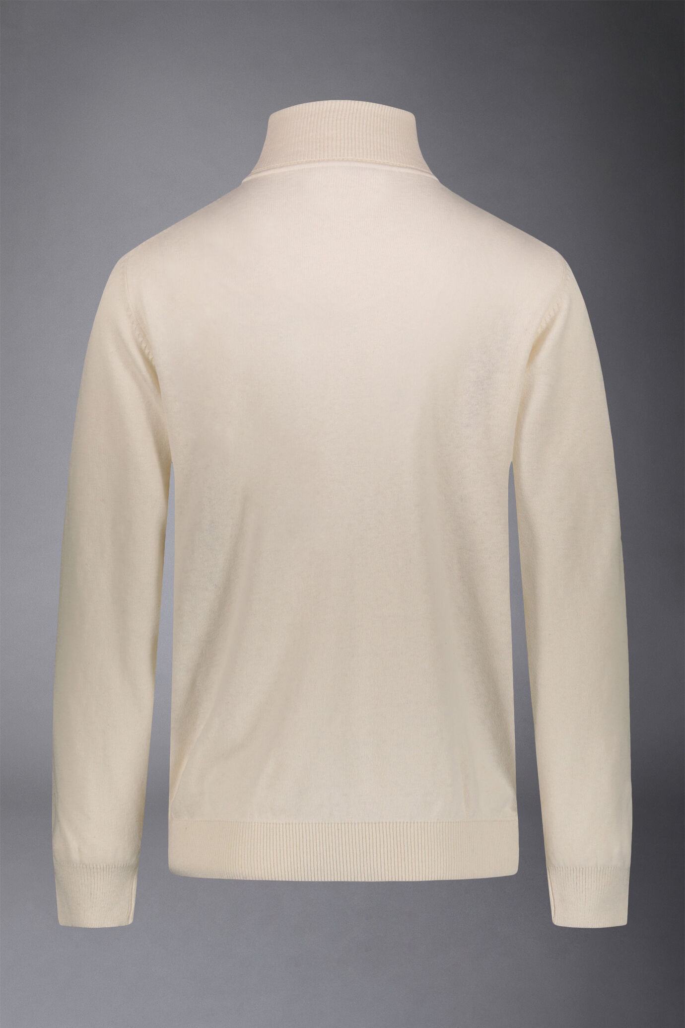 Men's wool and cotton turtleneck sweater image number 5