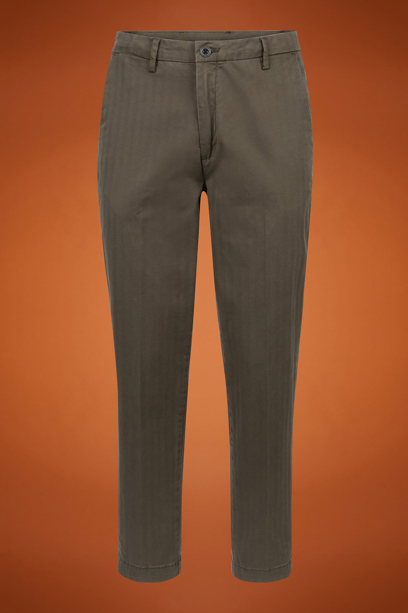 Klassische Herrenhose mit Fischgr&auml;tmuster in normaler Passform image number 4