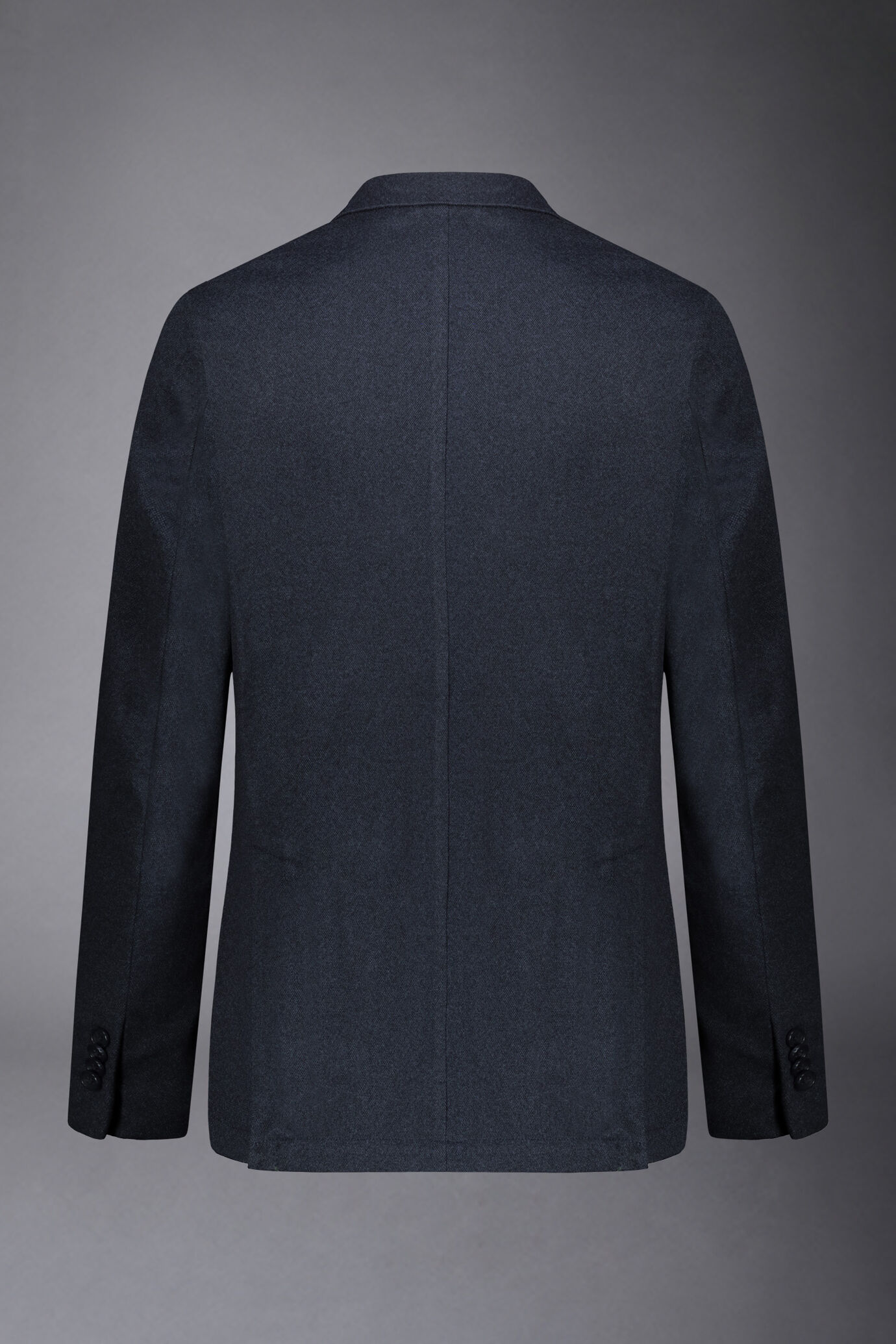 Giacca uomo monopetto in jersey piquet regular fit image number 6