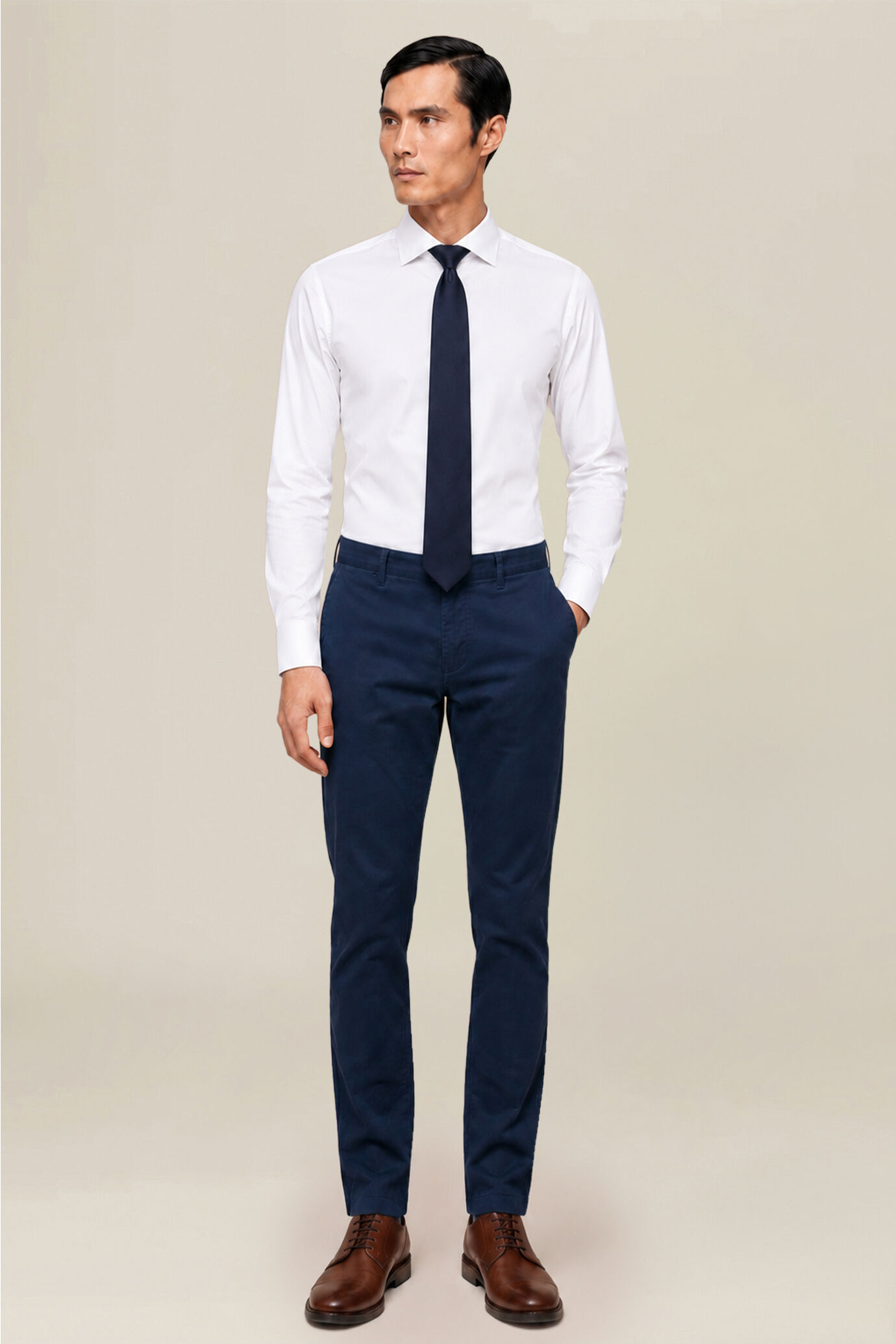 Camicia classica uomo 100% cotone image number 1