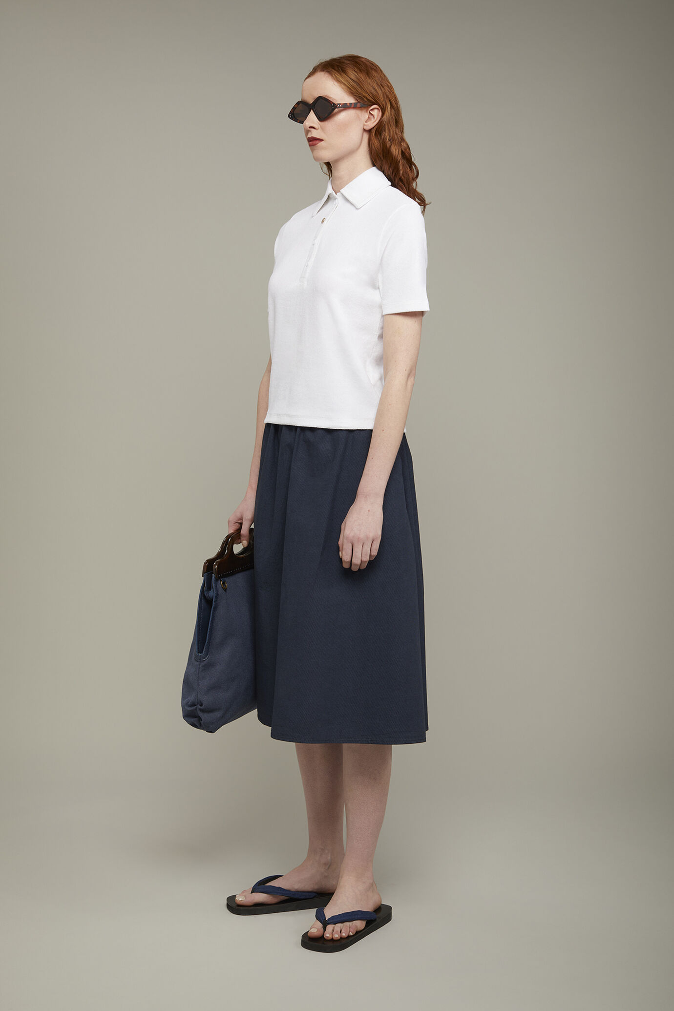 Polo femme à manches courtes coupe régulière image number 1