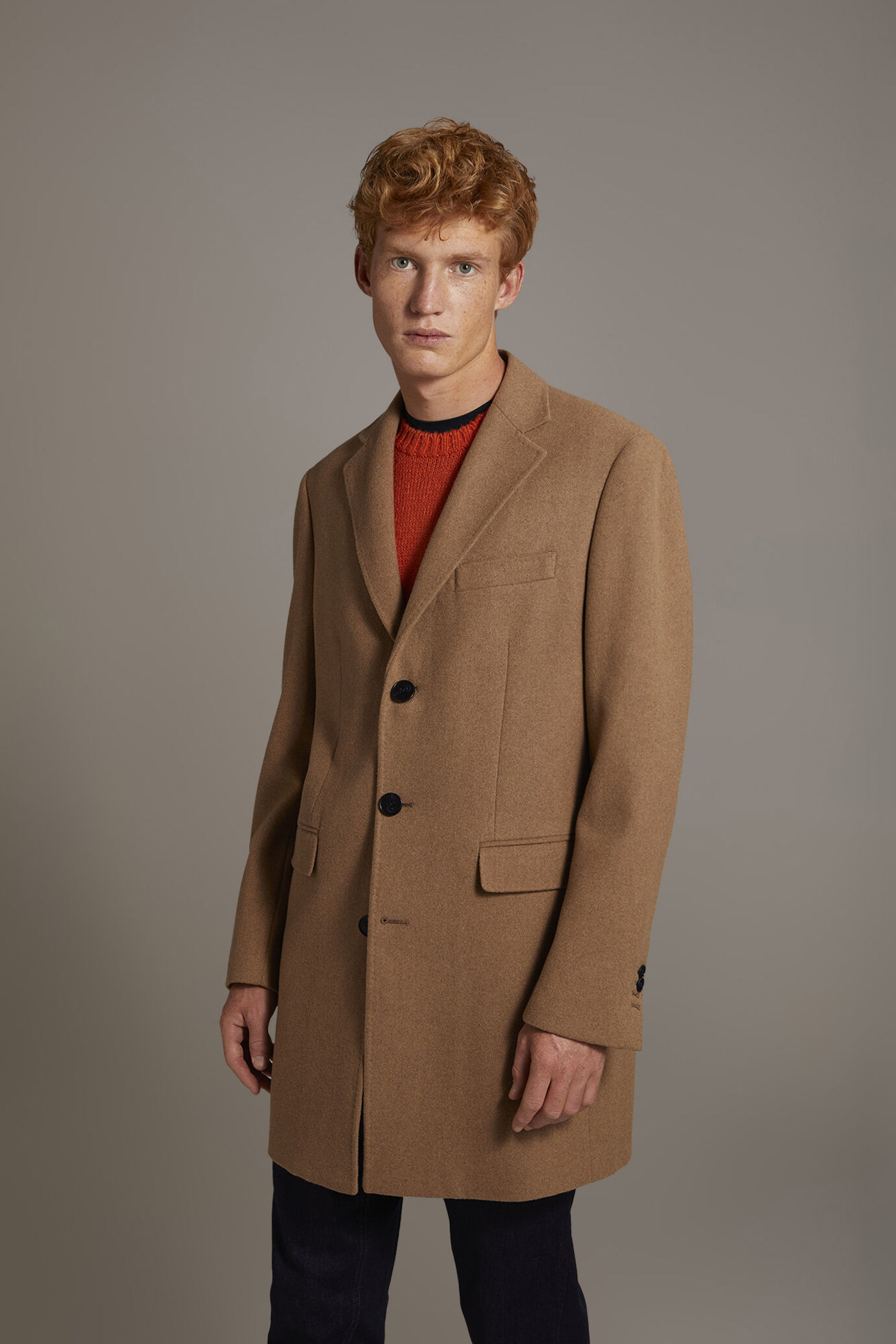Cappotto classico monopetto misto lana image number 1