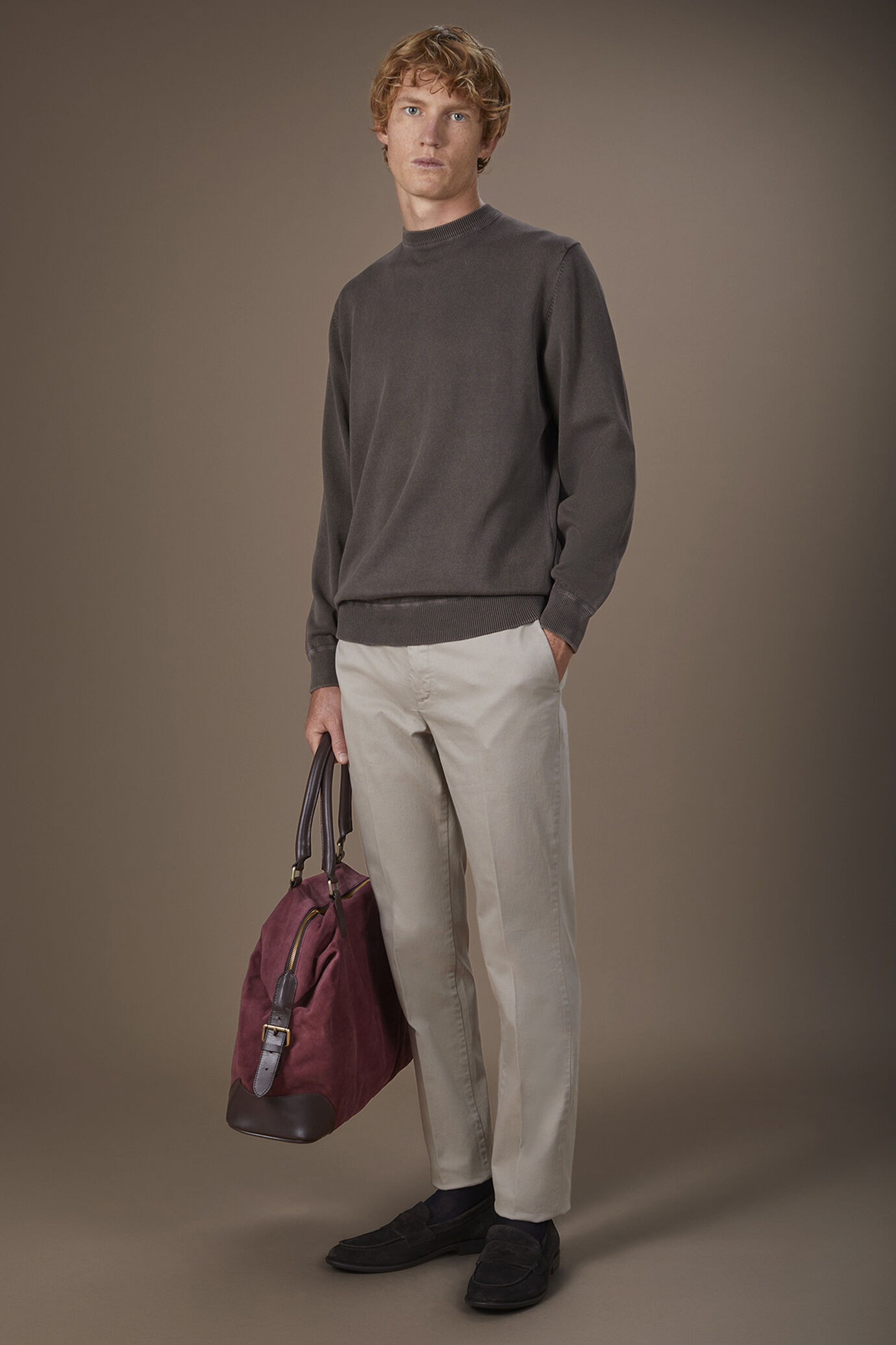 Herren-Pullover mit 100% Baumwolle in normaler Passform image number 1