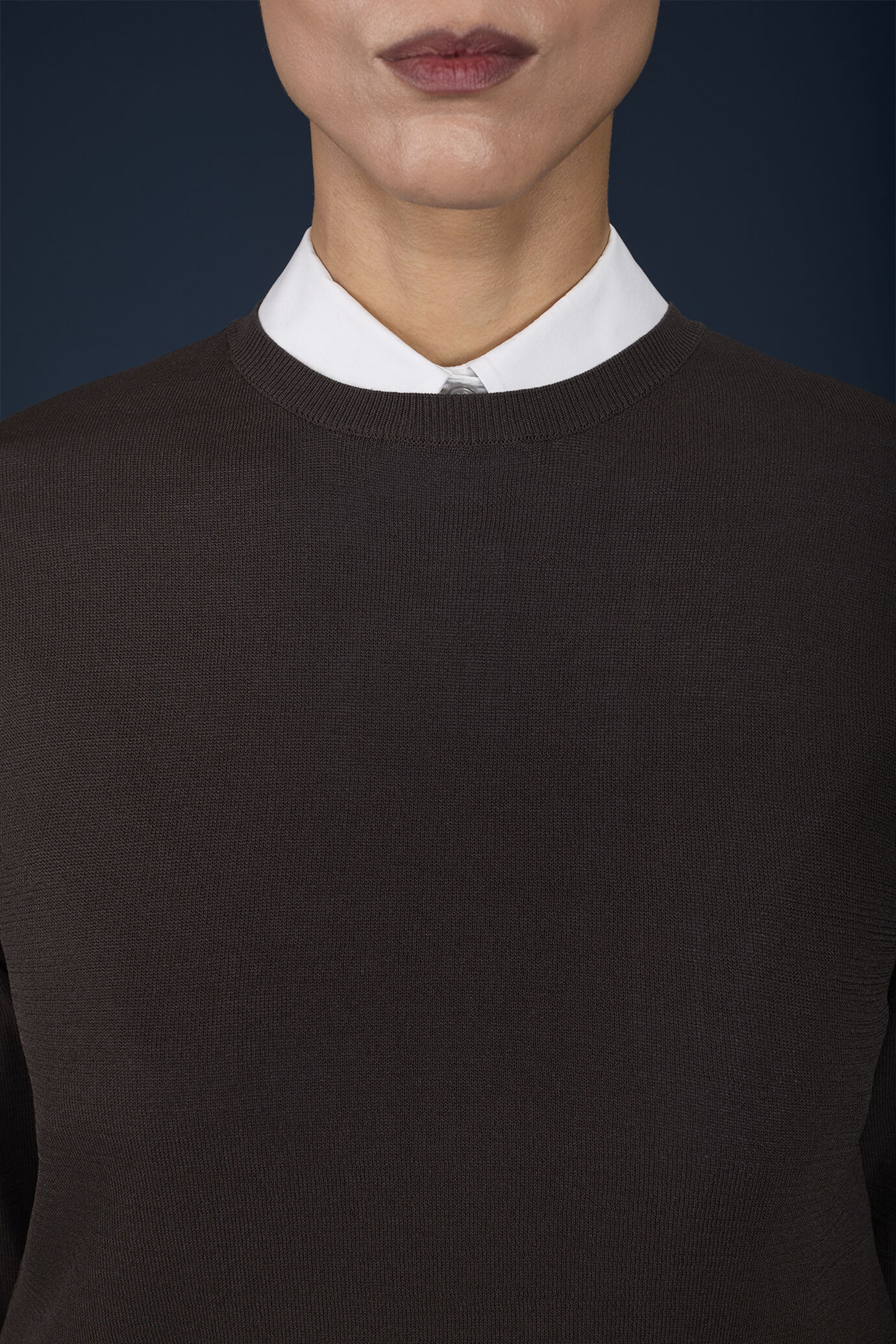 Pull pour femme &agrave; manches longues et col rond image number 2