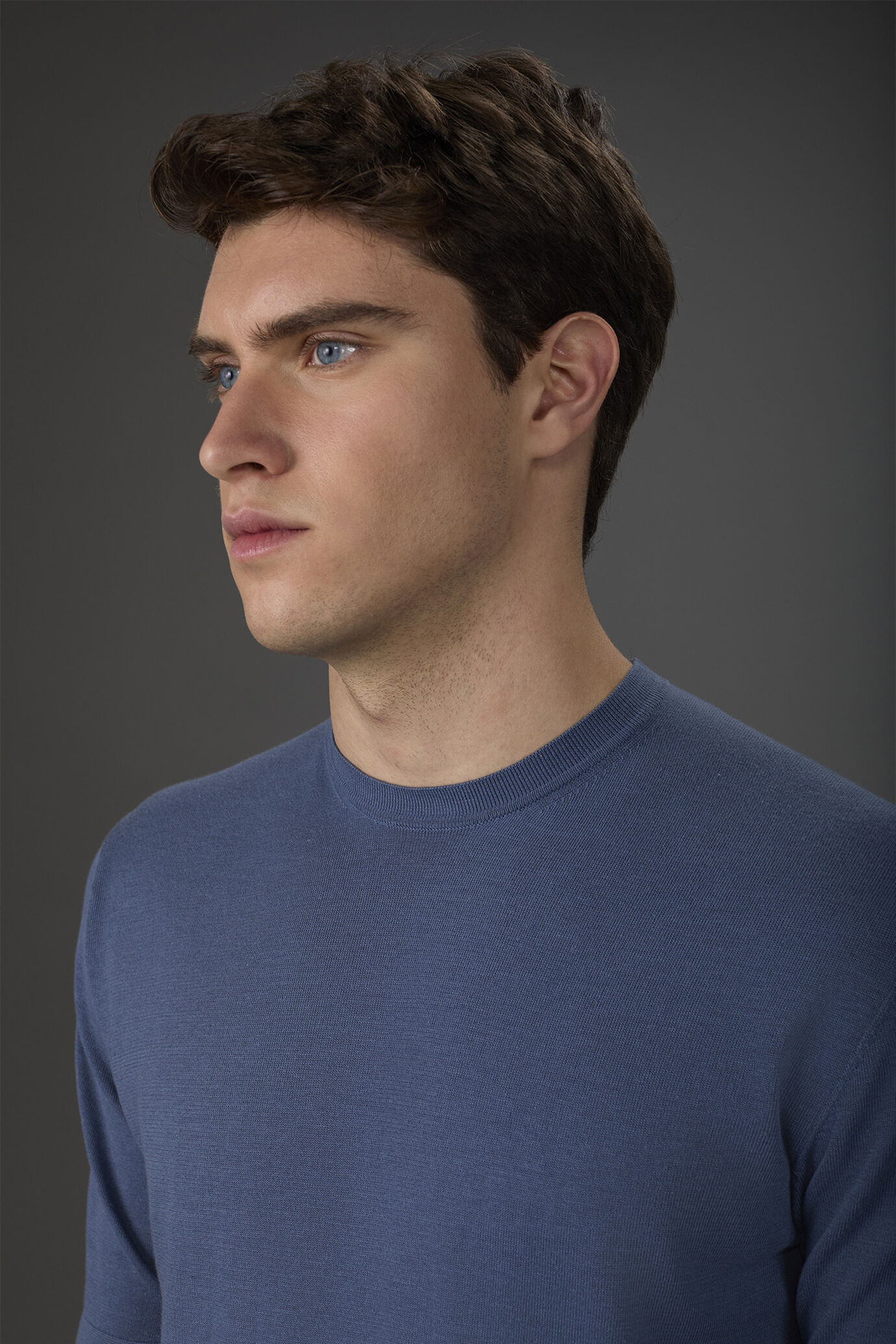 T-shirt uomo in maglia maniche corte 100% cotone doppio ritorto image number 2