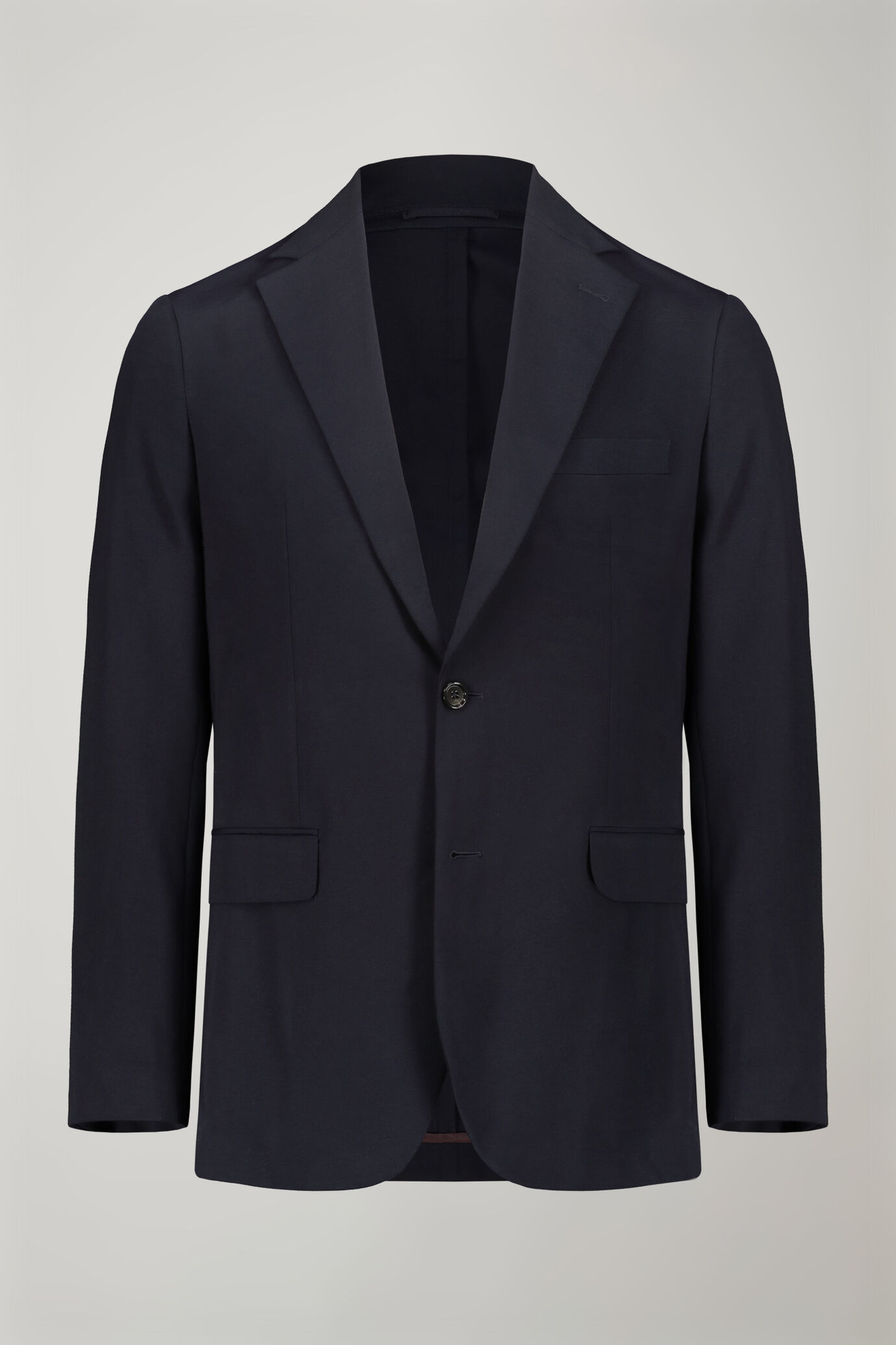 Giacca uomo monopetto in jersey sfoderata regular fit image number 4