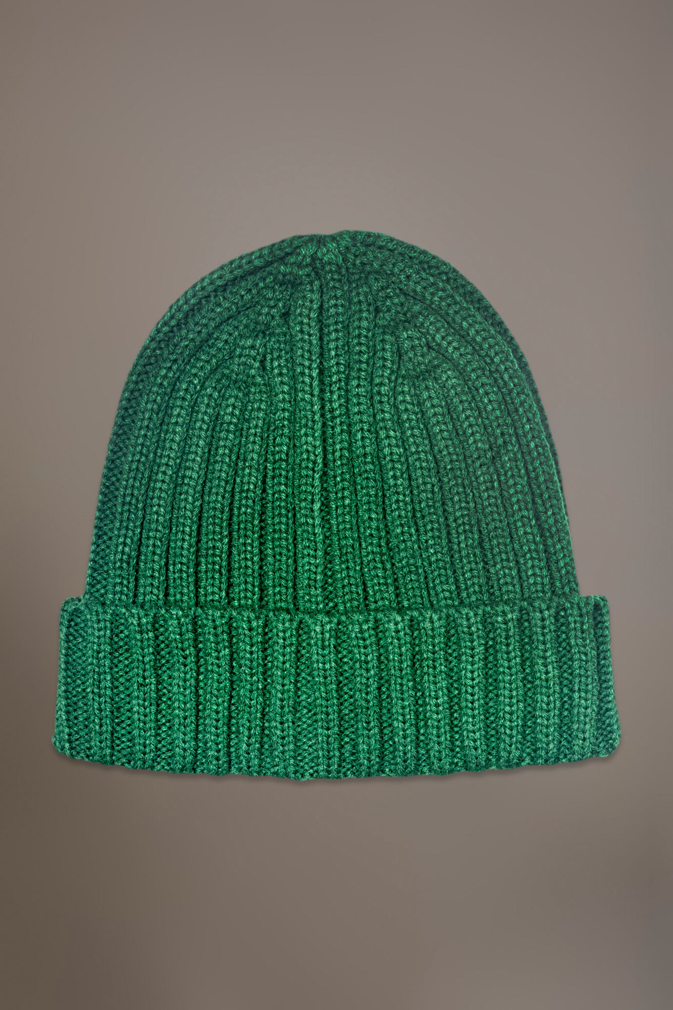 Ribbed knit wool blend beanie hat image number 0