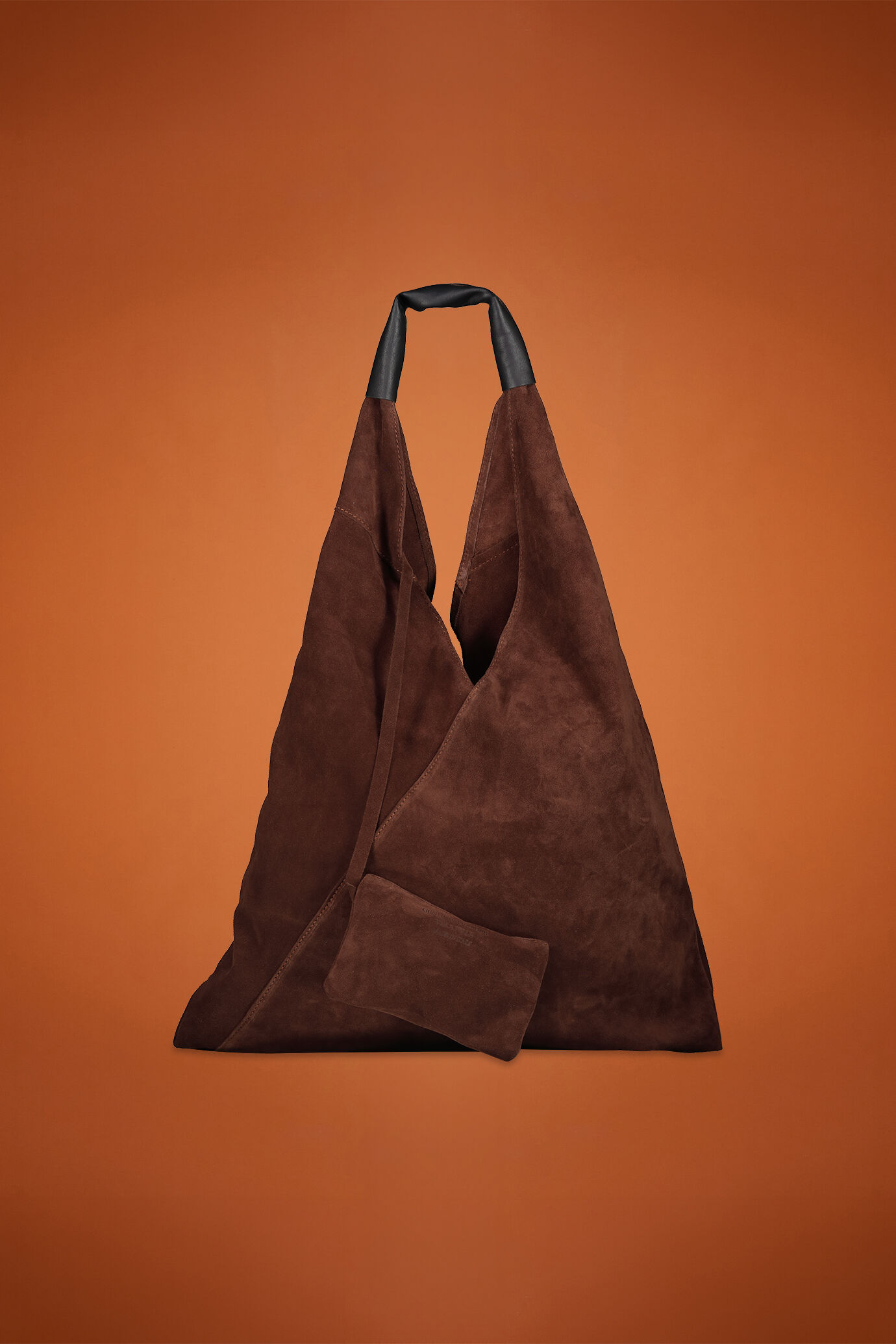 Sac femme port&eacute; &eacute;paule en 100&nbsp;% daim v&eacute;ritable image number 0