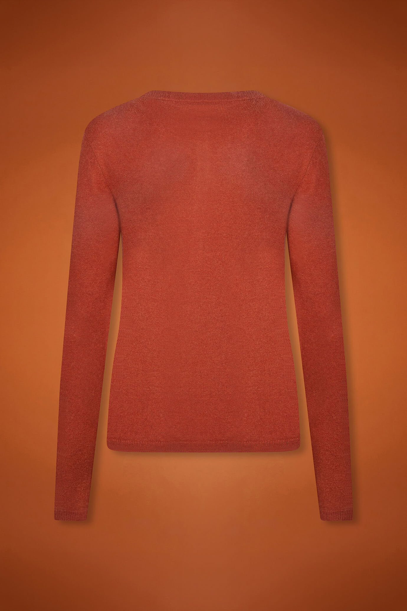 Women's regular fit crew neck cardigan in a blend of wool and cashmere image number 5