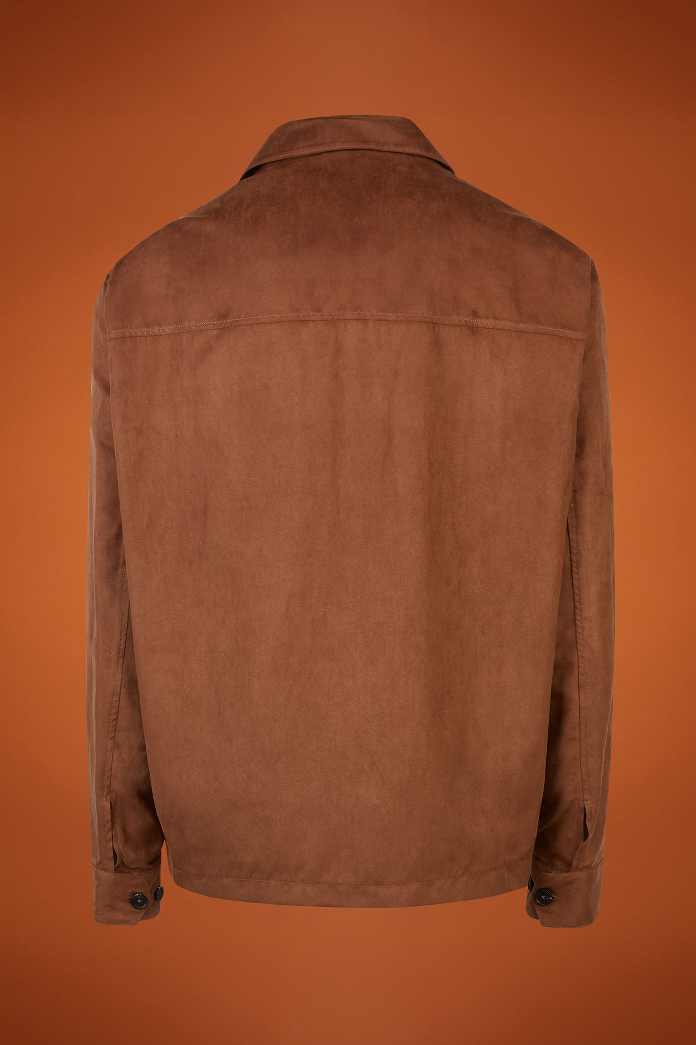 Giubbino uomo con tessuto simil scamosciato regular fit image number 5