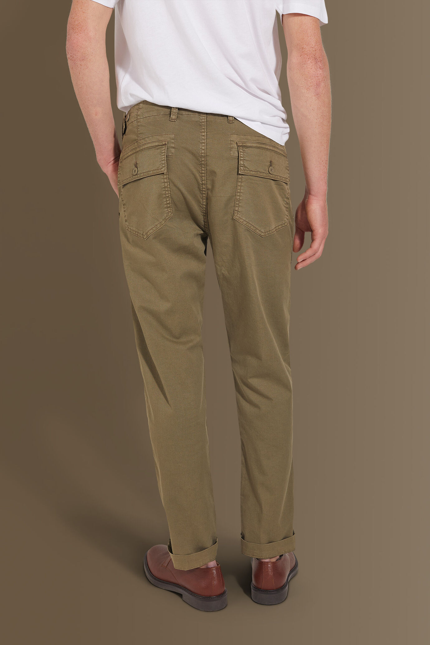 Pantalone fatigue uomo costruzione twill elasticizzato image number 3