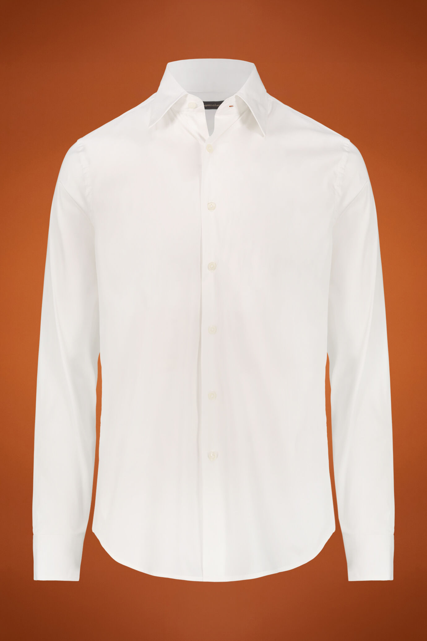 Chemise Homme Lorenzo Uomo – Blanche à Carreaux Bleus – Coupe Ajustée – Taille 15.5 Manches 34/35