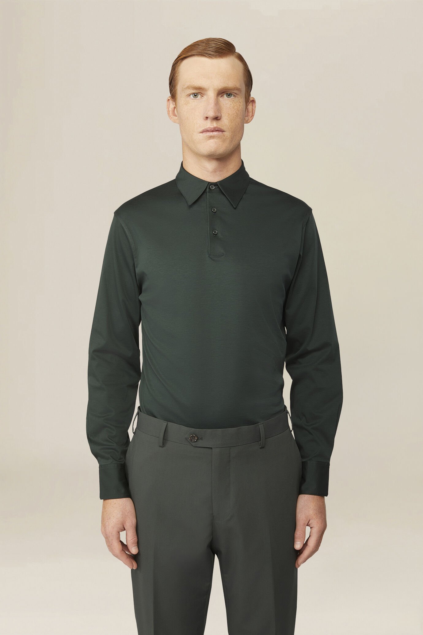 Men's polo shirt in 100% cotton, regular fit image number 0