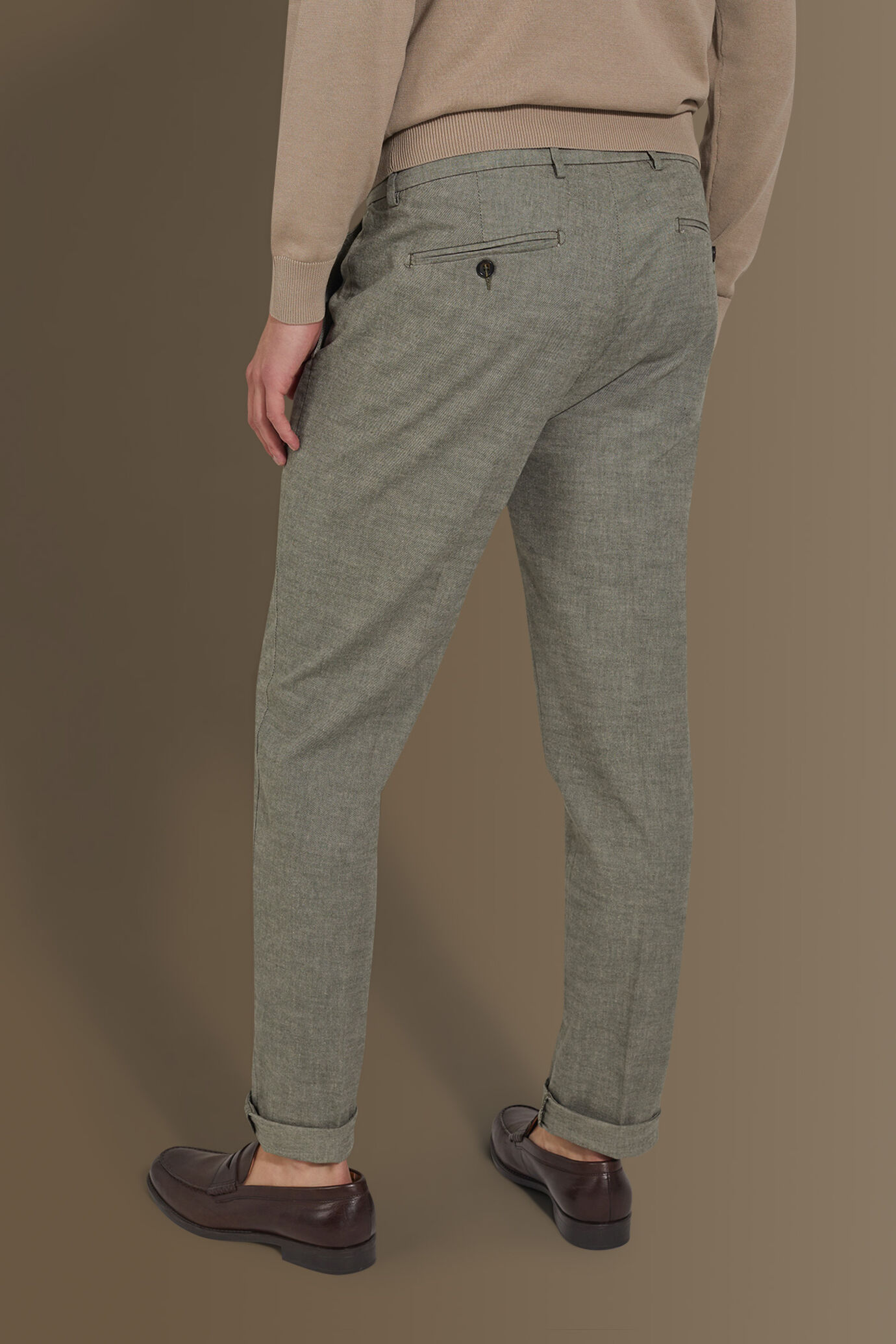 Pantalone uomo chino misto Lino image number 2