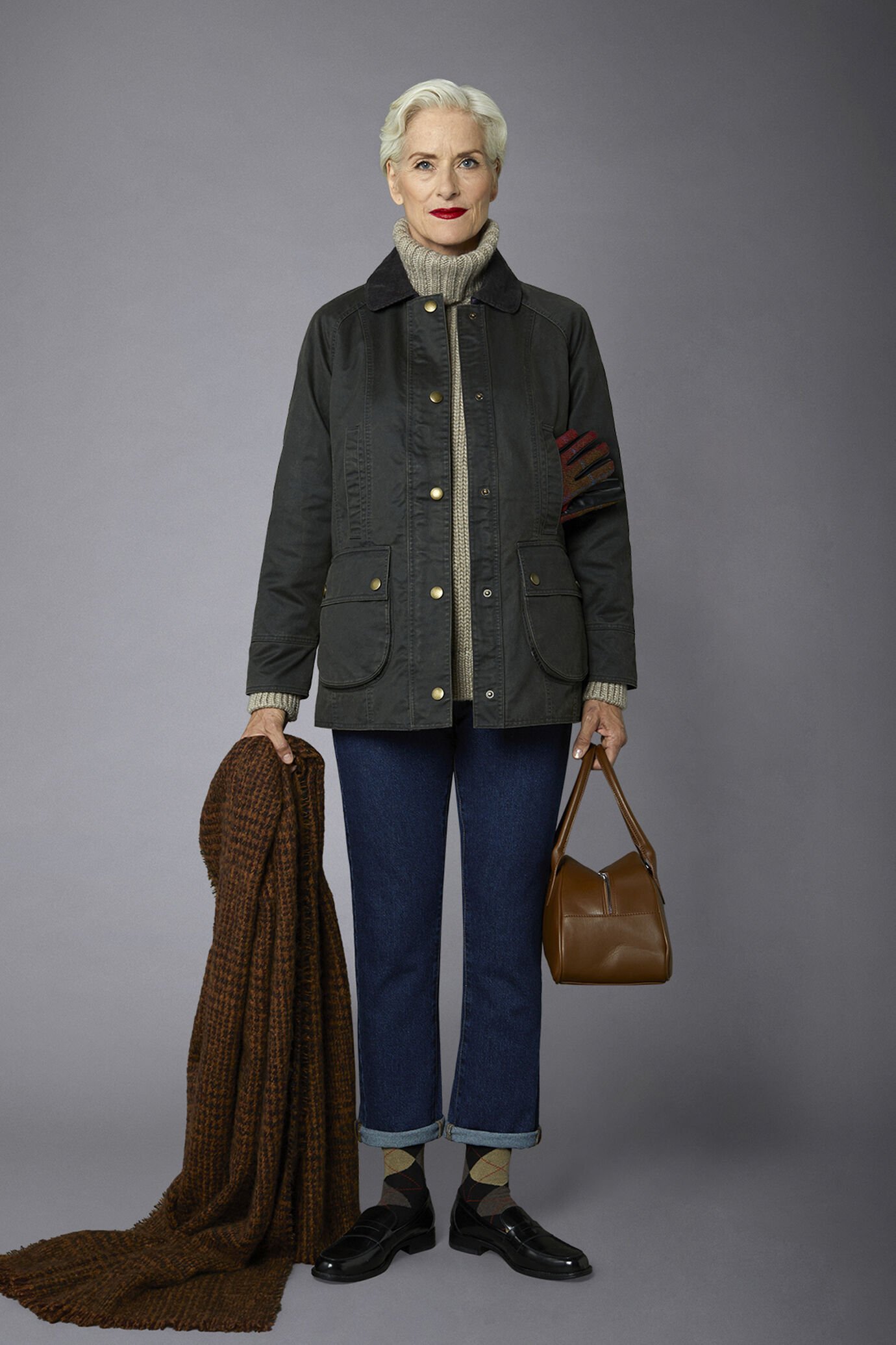 Women's waxed cotton jacket image number 0