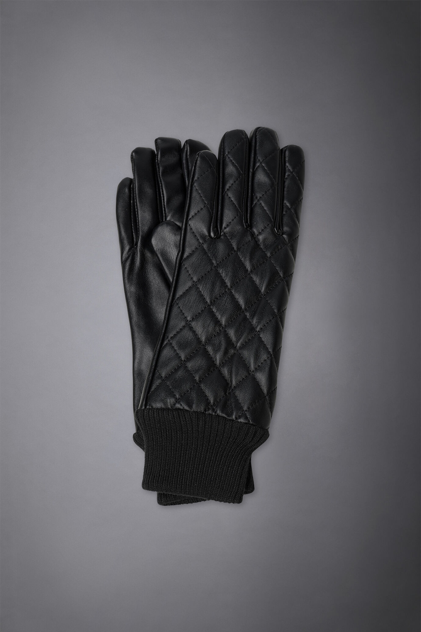 Women's padded gloves with knitted cuffs image number 0