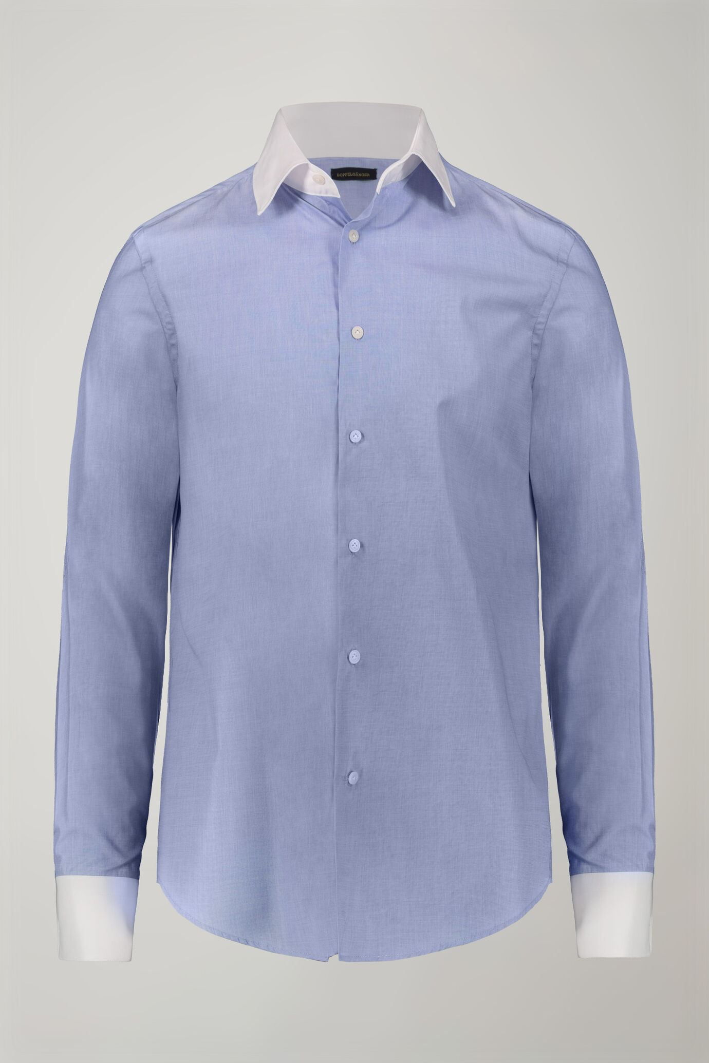 Chemise homme à col classique en tissu fil à fil 100 % coton coupe régulière image number 5