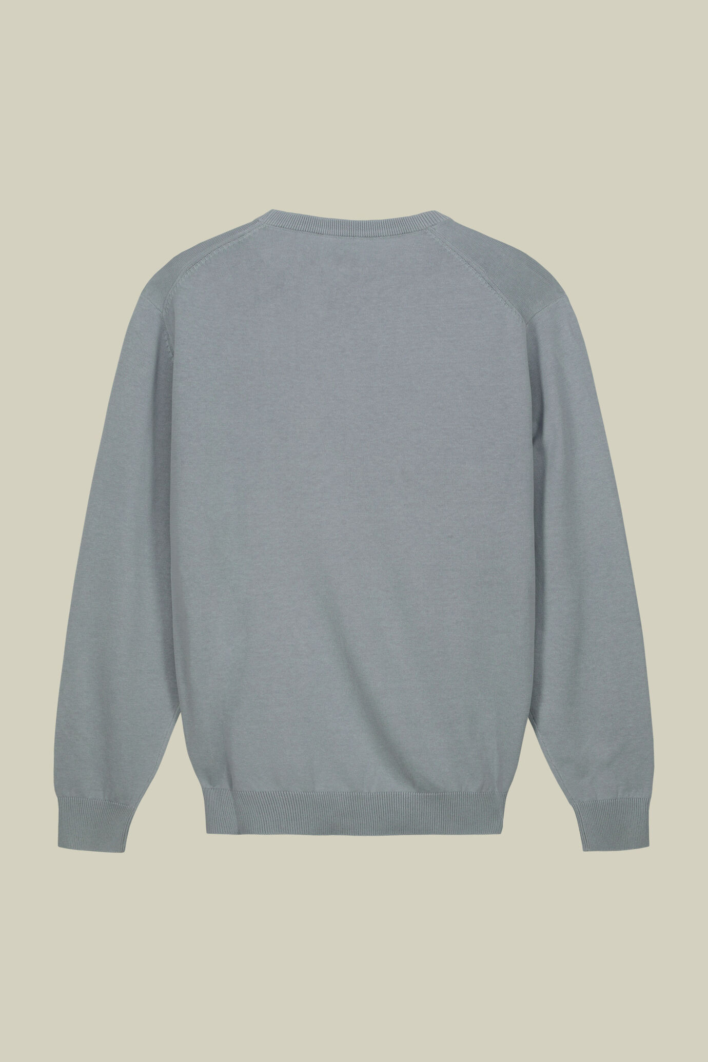 Herren-Pullover mit Rundhalsausschnitt aus 100 % bio-gewaschener Baumwolle image number 5