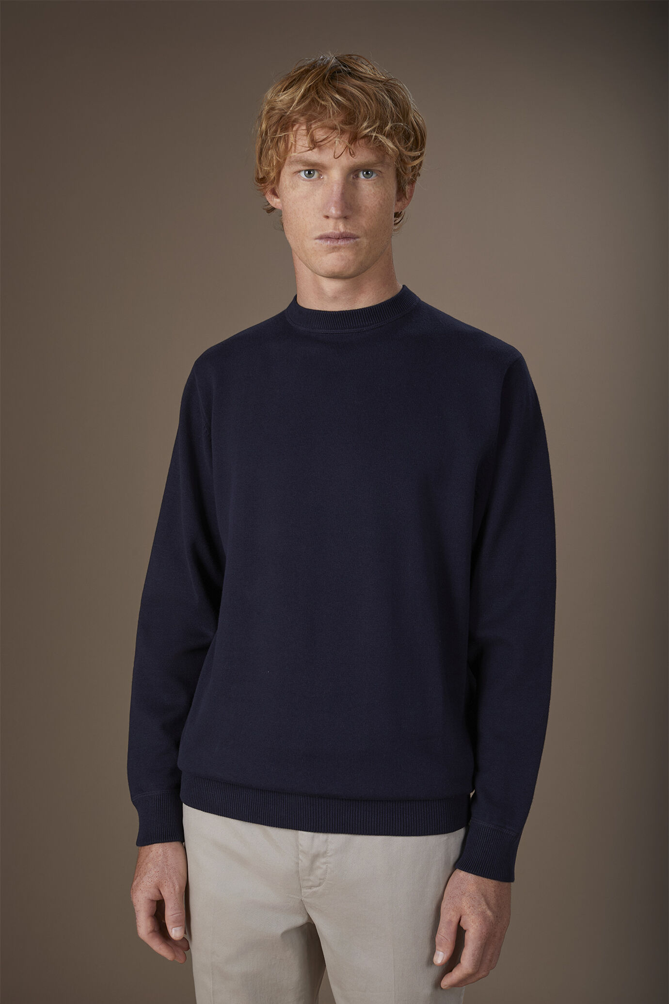 Maglia uomo girocollo 100% cotone regular fit image number 0