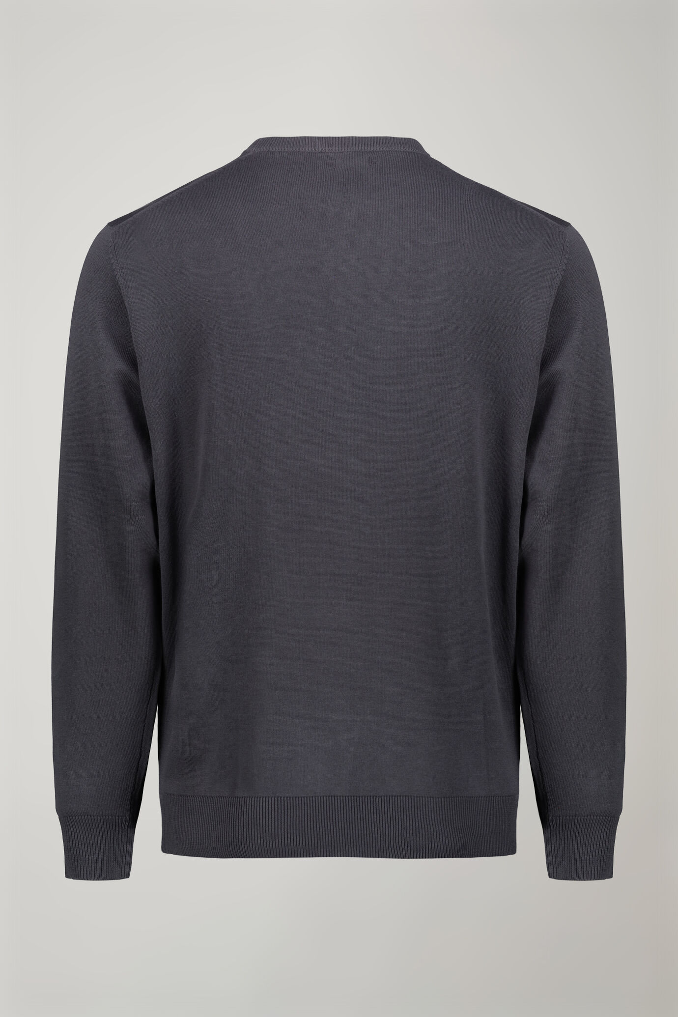 Men's Round neck sweater 100% cotton regular fit image number 5