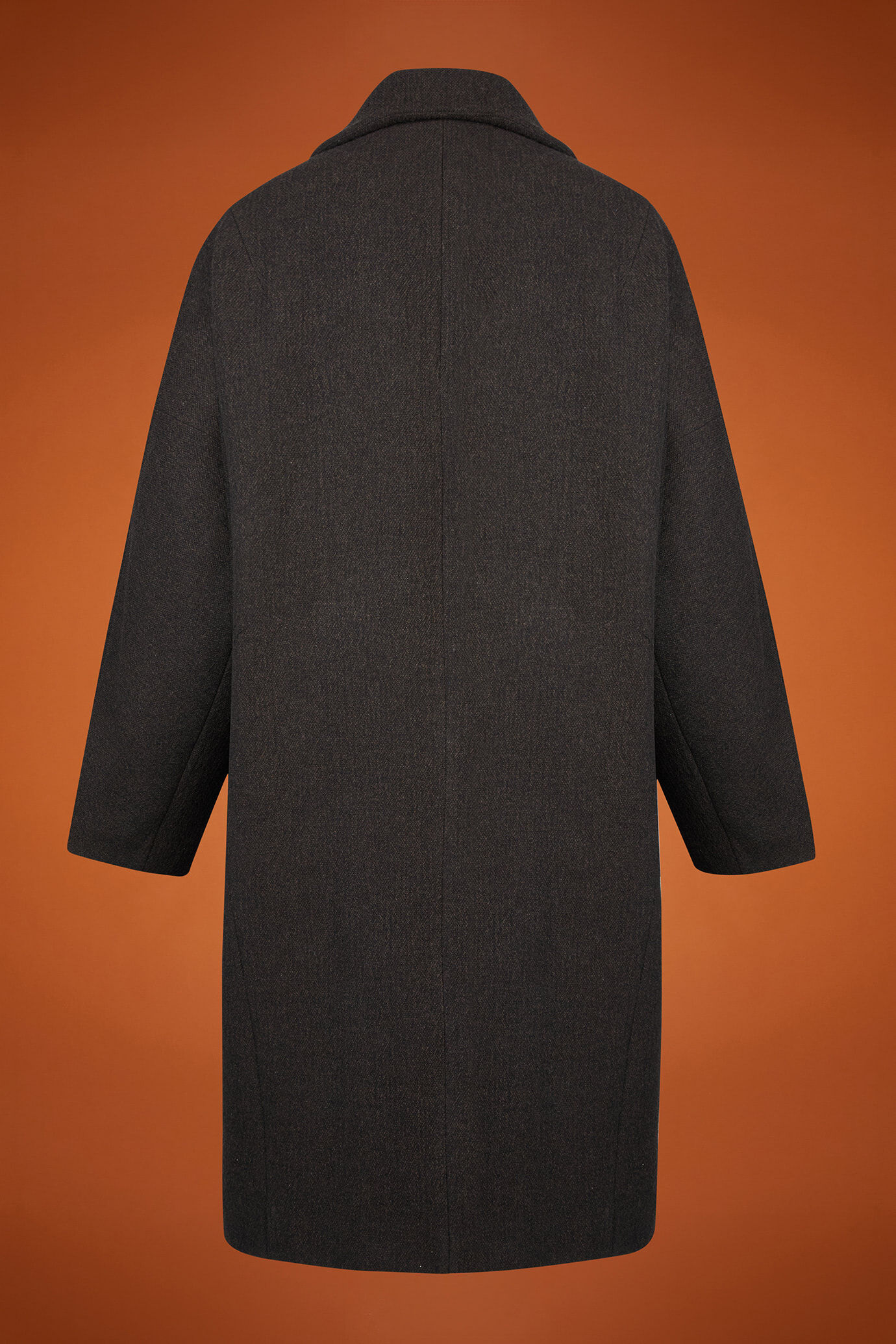 Langer Damenmantel aus Wollgemisch in Übergröße image number 5