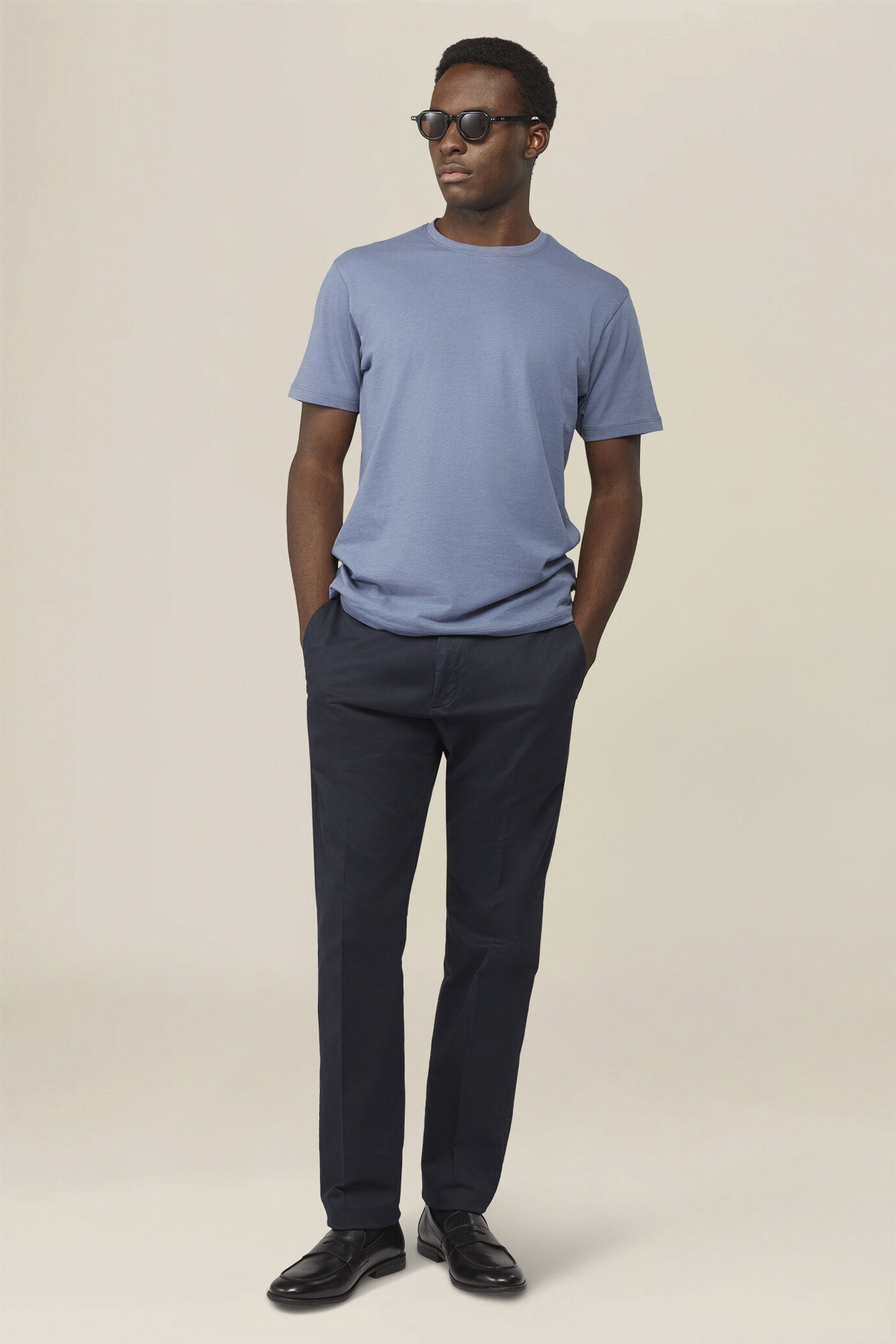 Men's regular fit 100% cotton jersey T-shirt image number 1