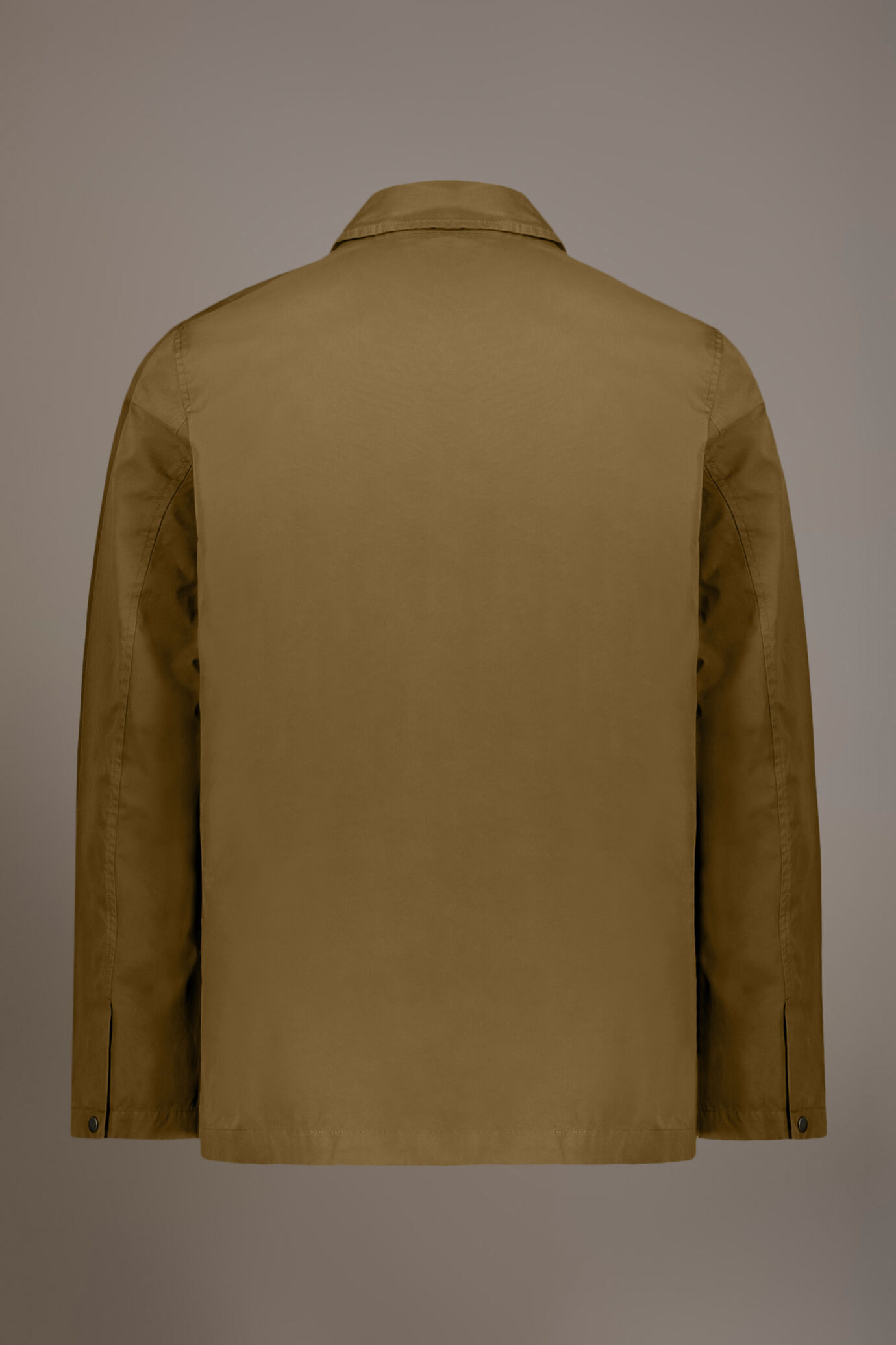 Coated fabric jacket with snaps image number 5