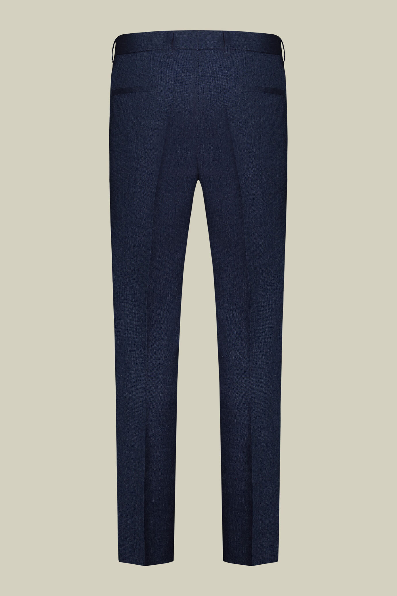 Costume homme croisé en lin mélangé, coupe regular image number 3