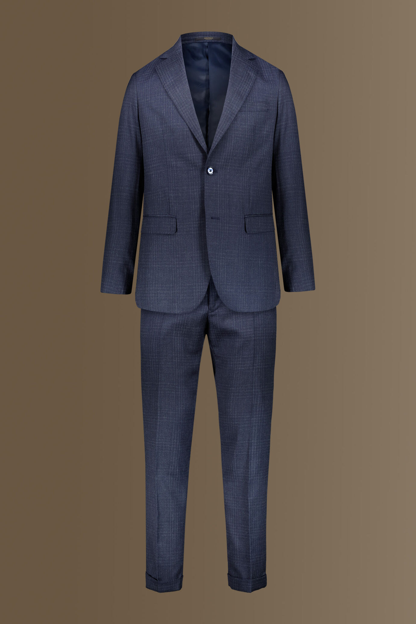 Single-breasted prince of wales fabric suit image number 9