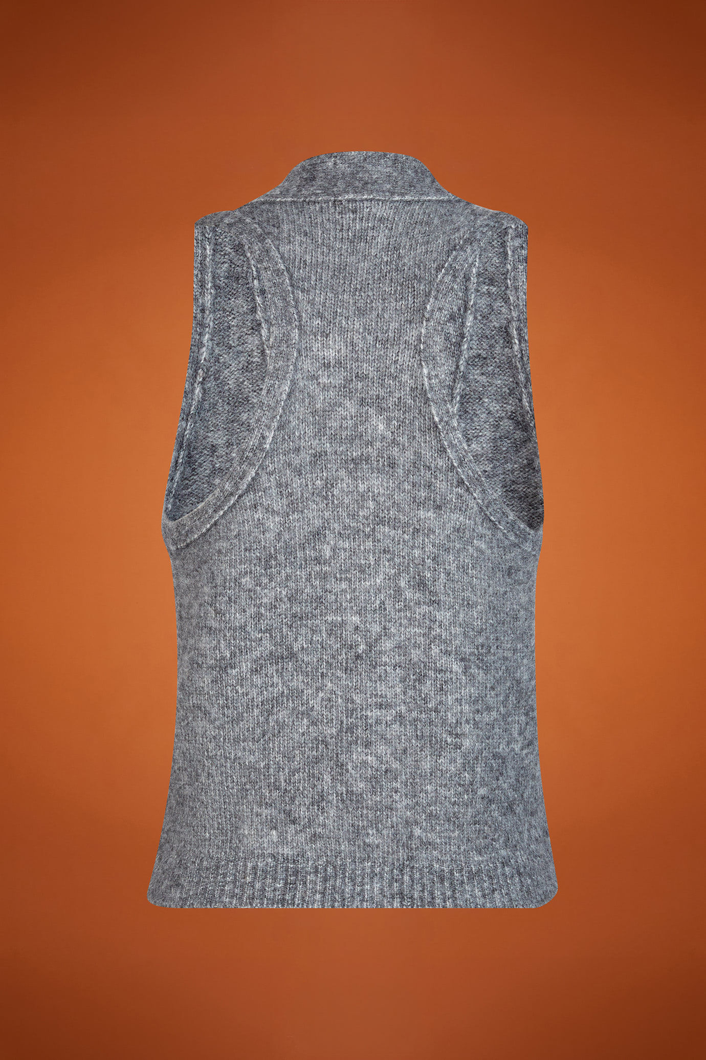 Gilet donna in maglia con scollo a v regular fit image number 5