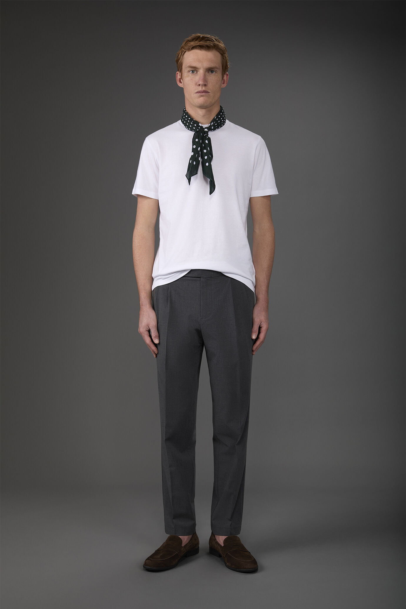 T-shirt uomo manica corta in jersey 100% cotone image number 1