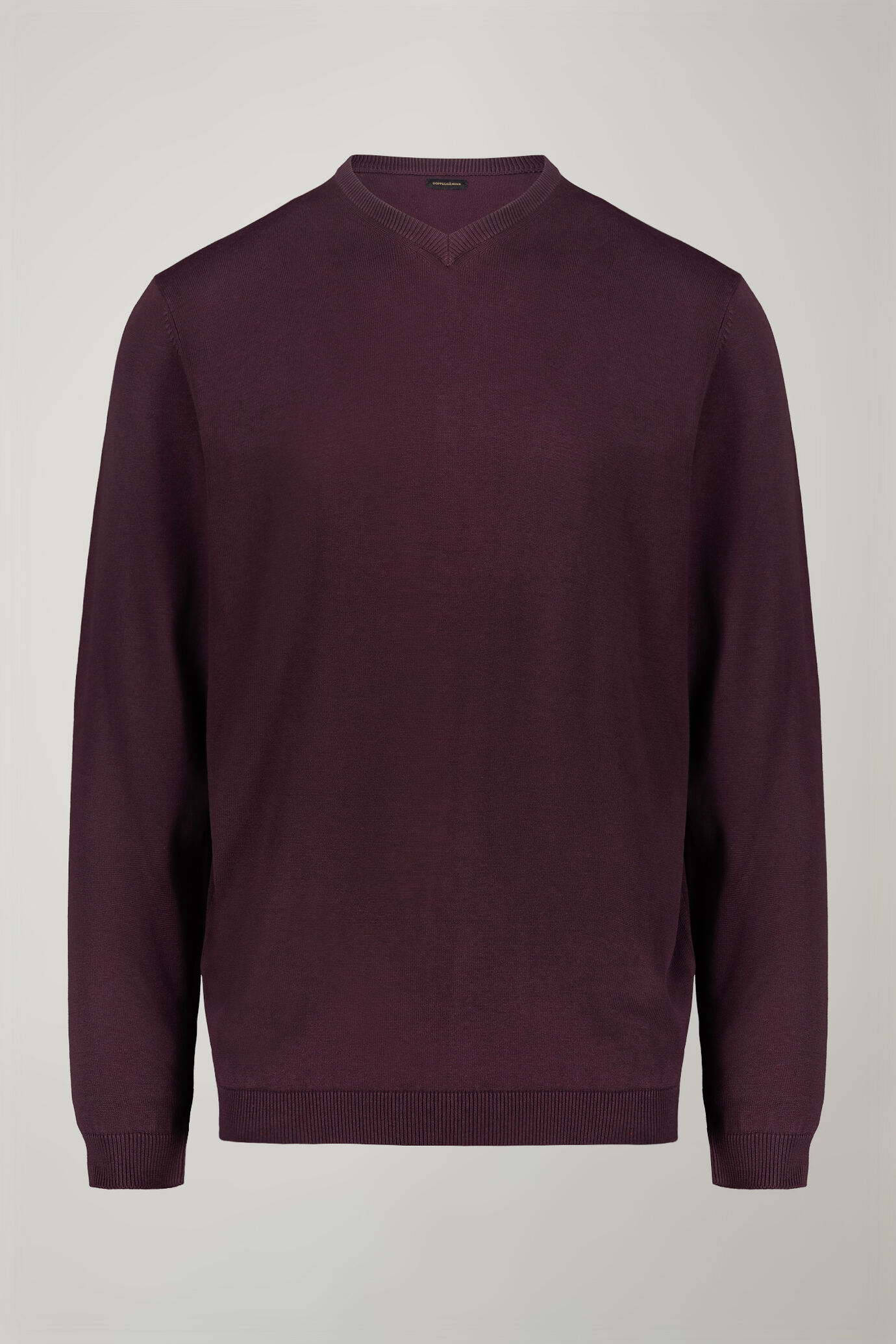 Men's v neck sweater 100% cotton regular fit image number 4