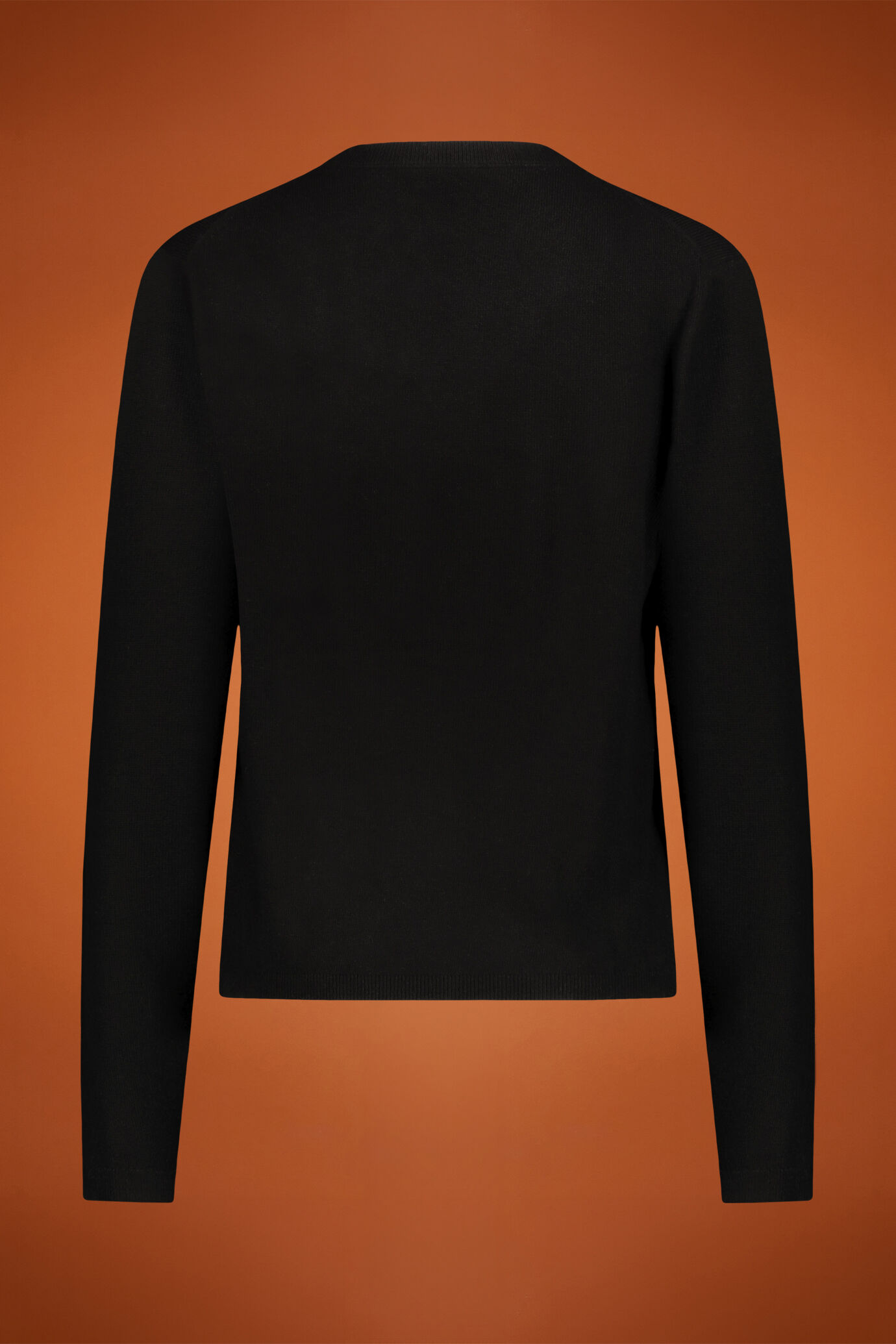 Rundhalsstrickjacke aus Wolle und Kaschmir image number 1