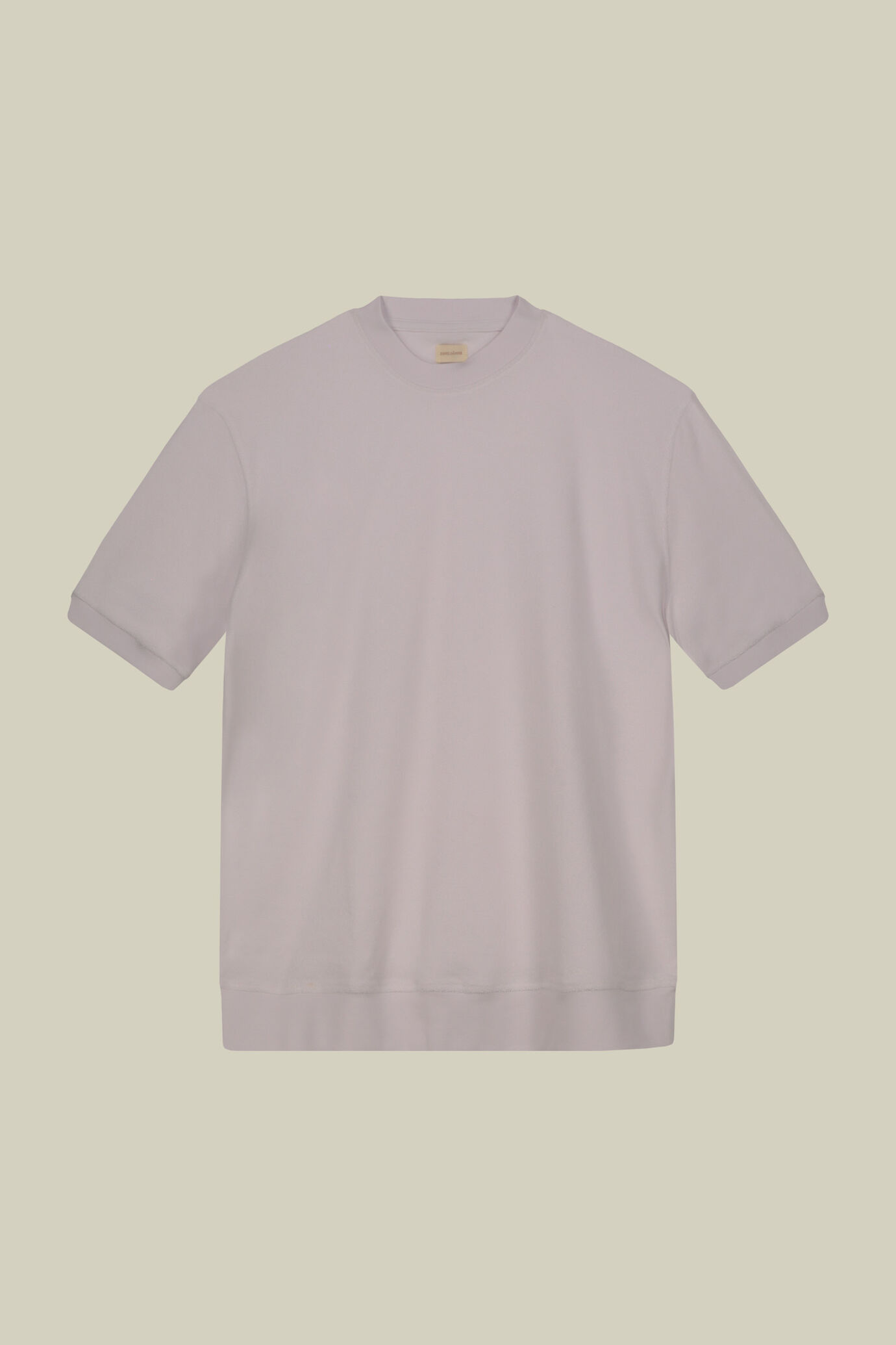 Kurzarm-T-Shirt f&uuml;r Herren mit Rundhalsausschnitt aus Frottee-Baumwolle image number 4